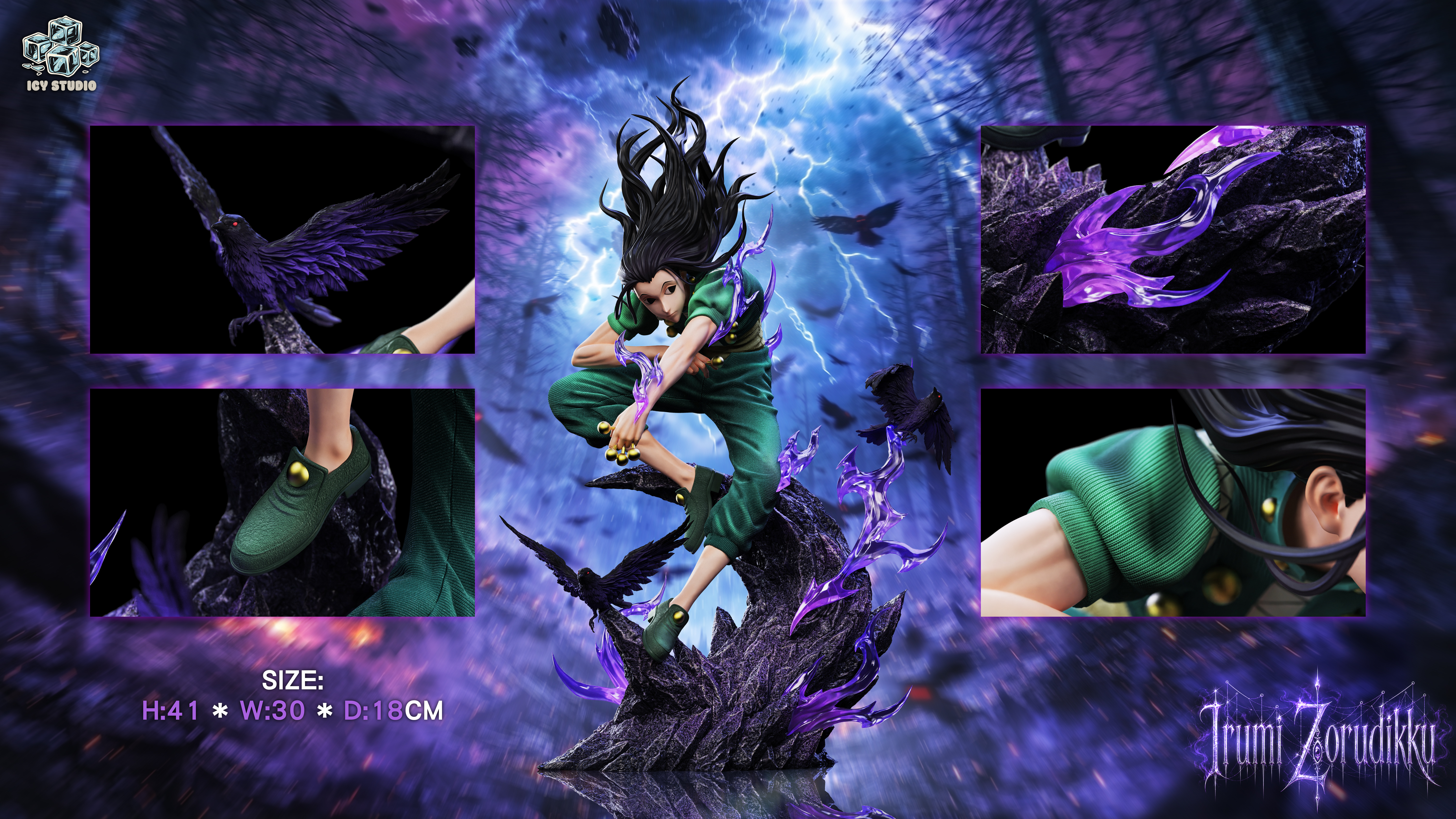【Pre-sale】1/6 Scale Illumi Zoldyck and Hyskoa-Hunter X Hunter-Icy Studio