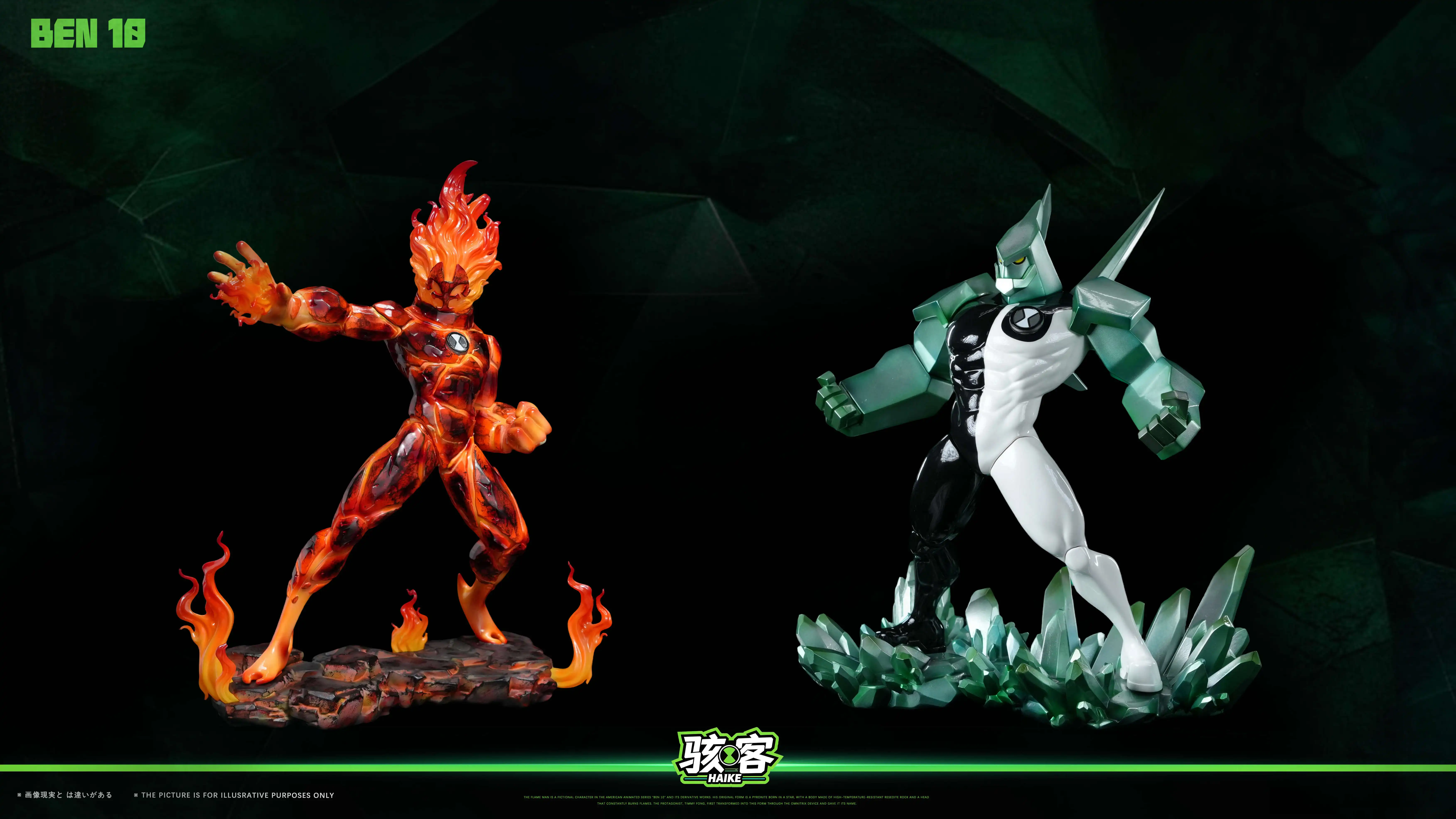 【Pre-sale】Heatblast and Diamondhead-Ben 10-Haike Studio
