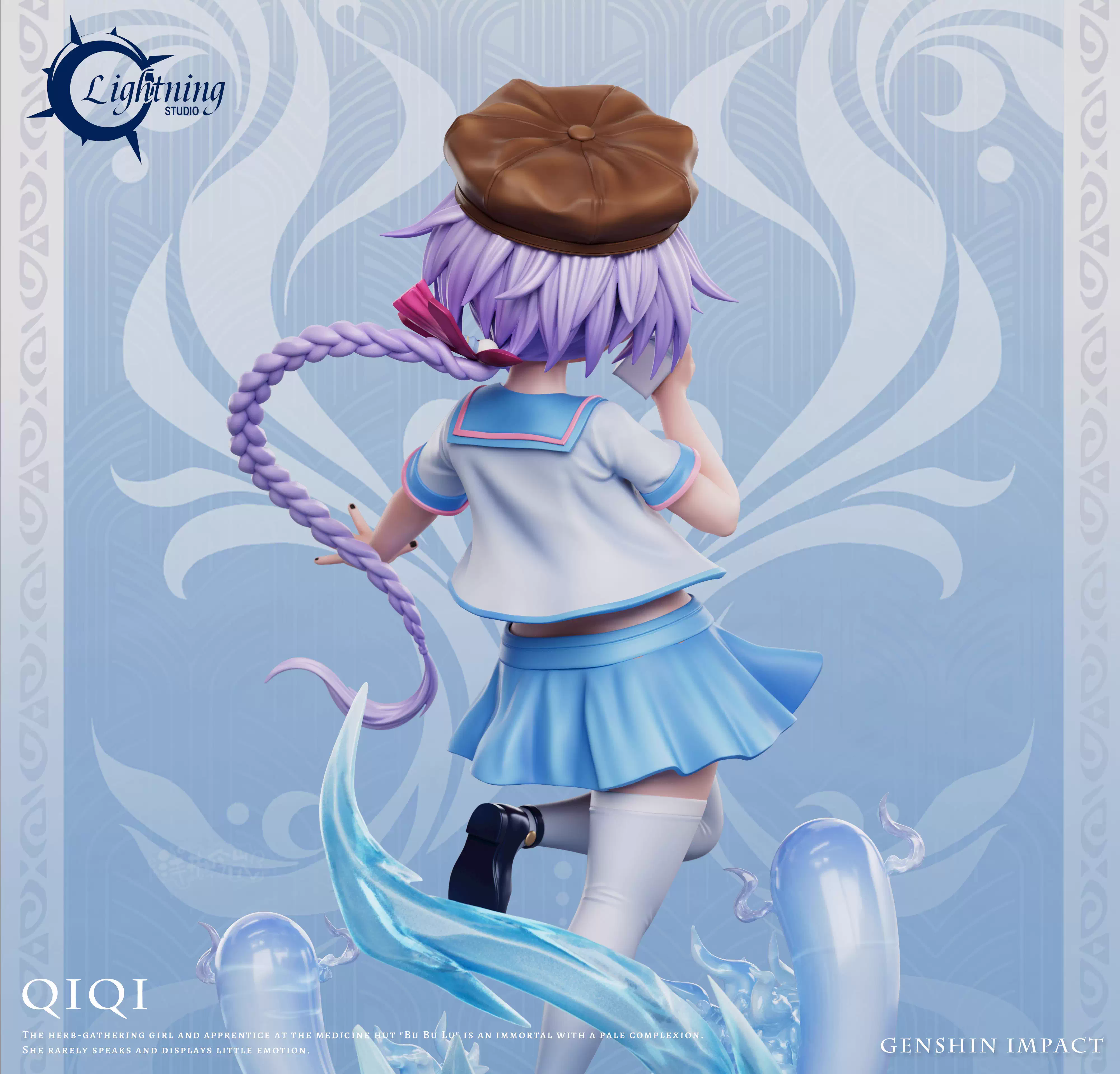 【Pre-sale】1/6 Scale Zombie Girl Qiqi with LED-Lightning Studio