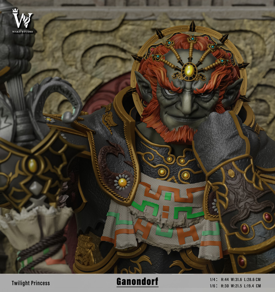 【Pre-sale】1/6 and 1/4 Scale Twilight Princess Ganondorf-The Legend of Zelda-Wake Studio