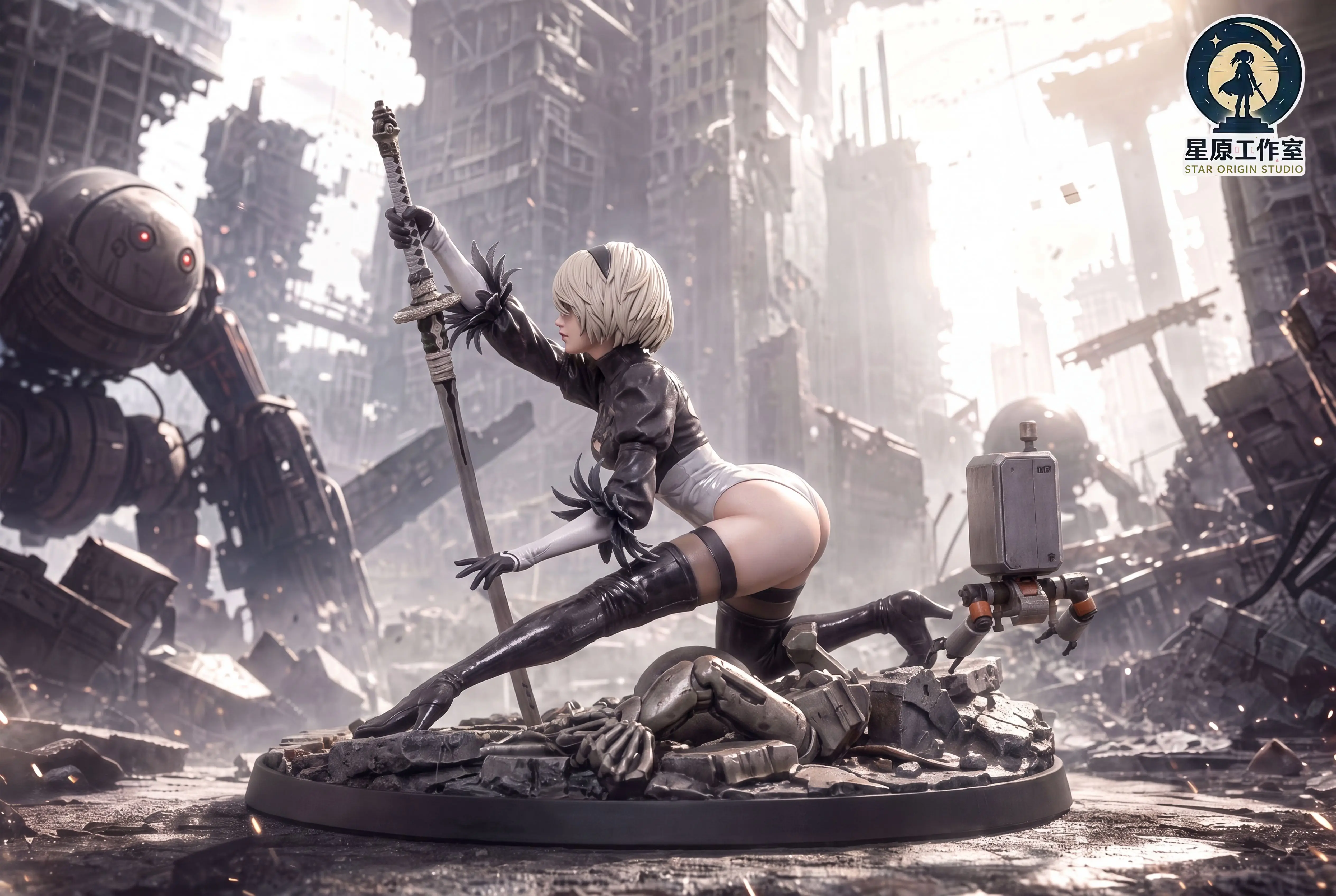 【Pre-sale】1/6 and 1/4 Scale NieR 2B Apocalyptic Warrior Maiden-NieR:Automata-Star Origin Studio