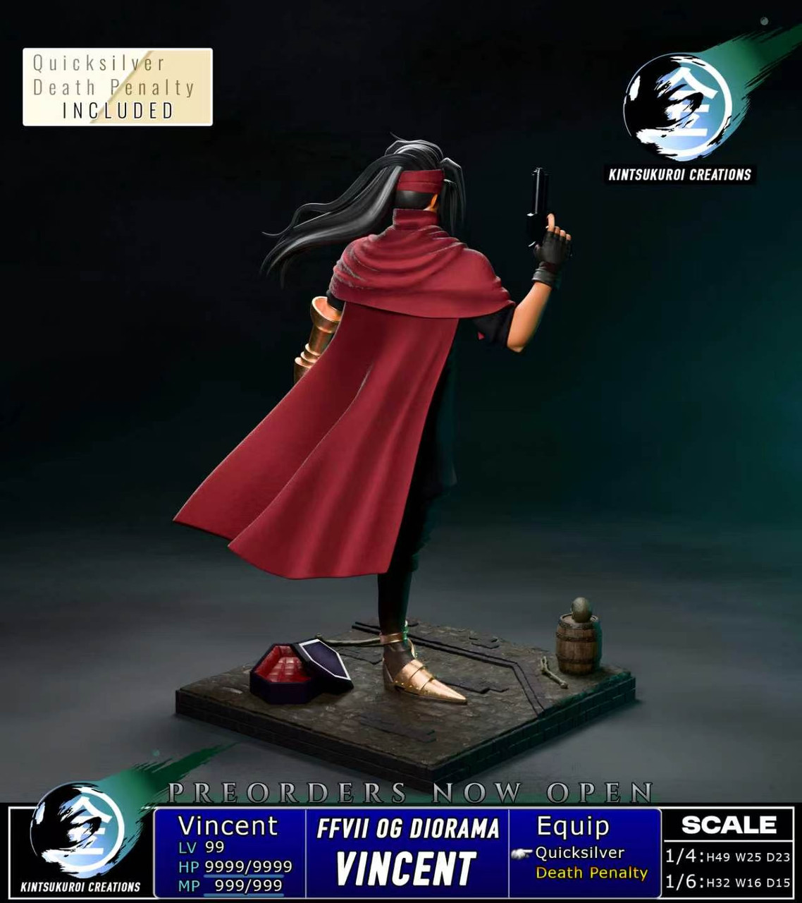 【Pre-sale】1/6 and 1/4 Scale VINCENT OG-Final Fantasy-Kintsukuroi Creations Studio
