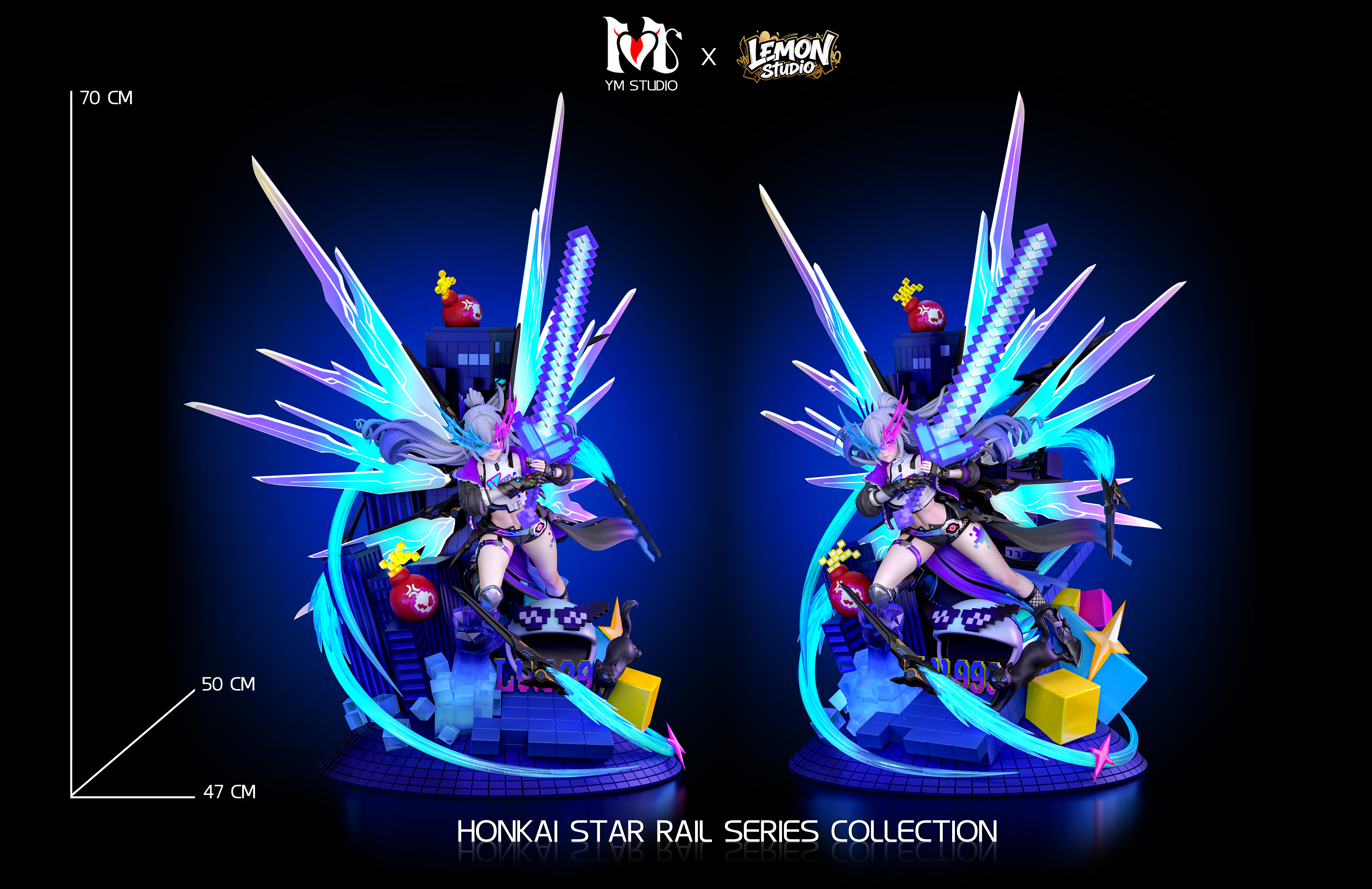 【Pre-sale】1/4 Scale Silver Wolf-Honkai: Star Rail-YM Studio x Lemon Studio