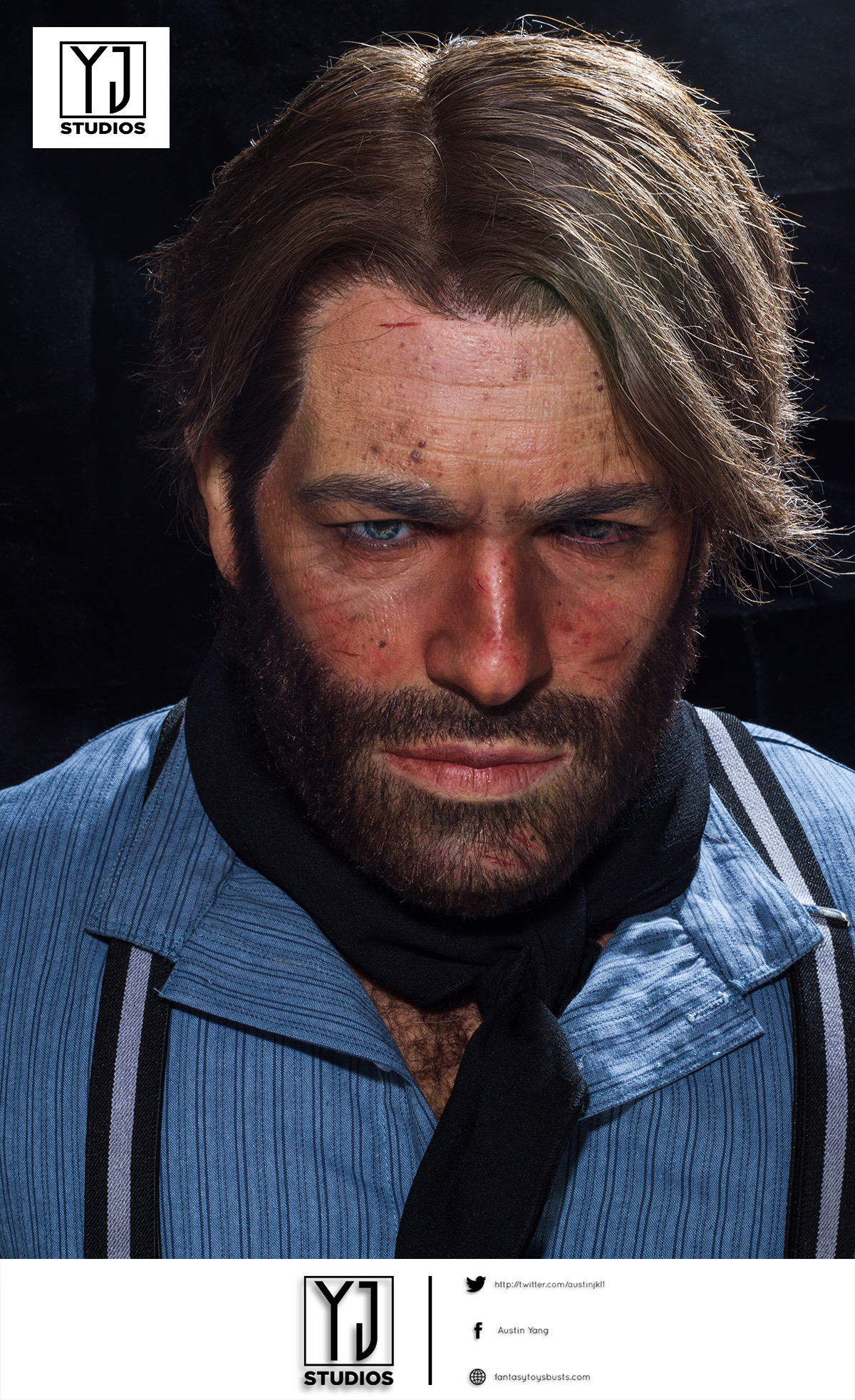 【Pre-sale】1/1 Scale Bust of Arthur Morgan-YJ Studio