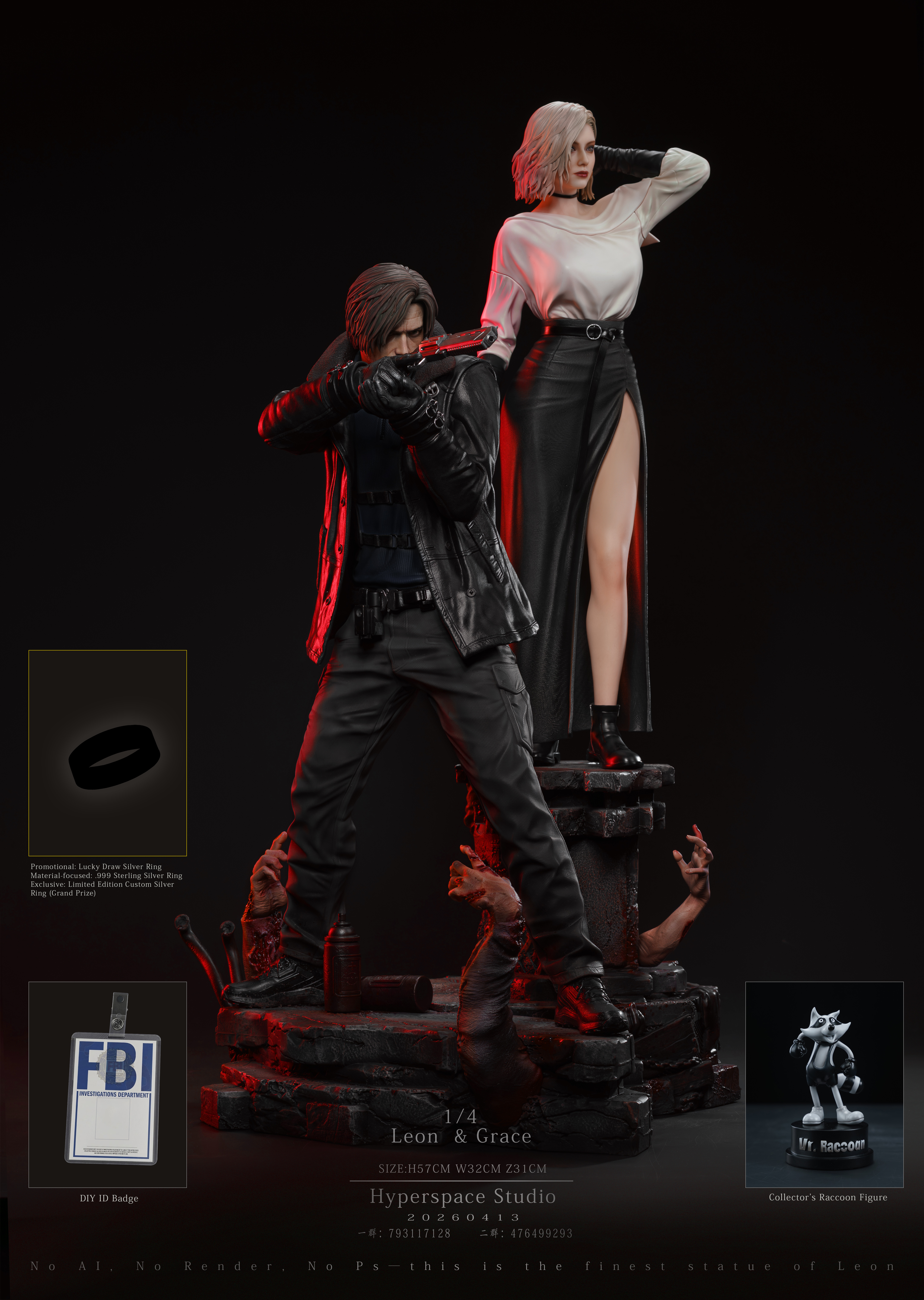【Pre-sale】1/4 Scale Leon and Grace-HP Studio