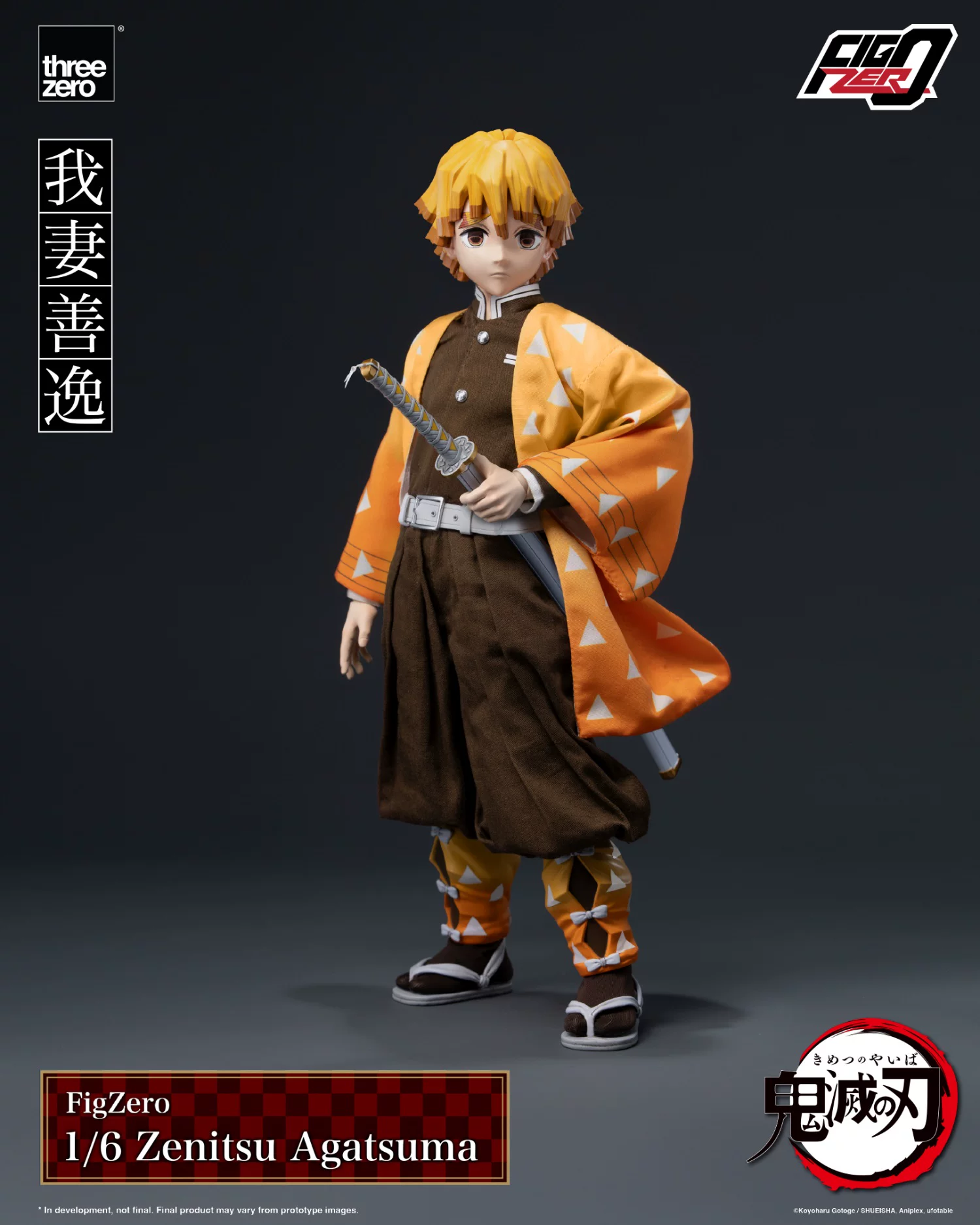 【Pre-sale】1/6 Scale Agatsuma Zenitsu-Demon Slayer-Threezero Studio
