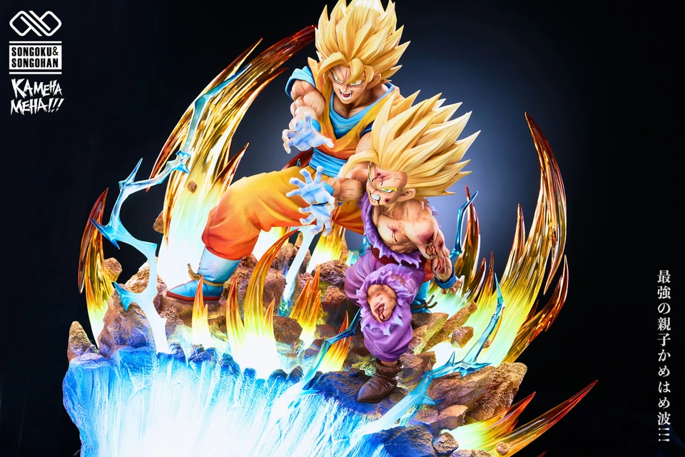 【Pre-sale】1/6 and 1/4 Scale Goku and Gohan with LED-Dragon Ball-Infinity Studio