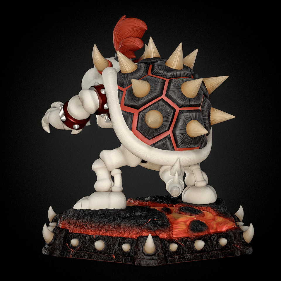 【Pre-sale】Dry Bowser with LED-The Super Mario Bros-Black Swan Collectibles Studio