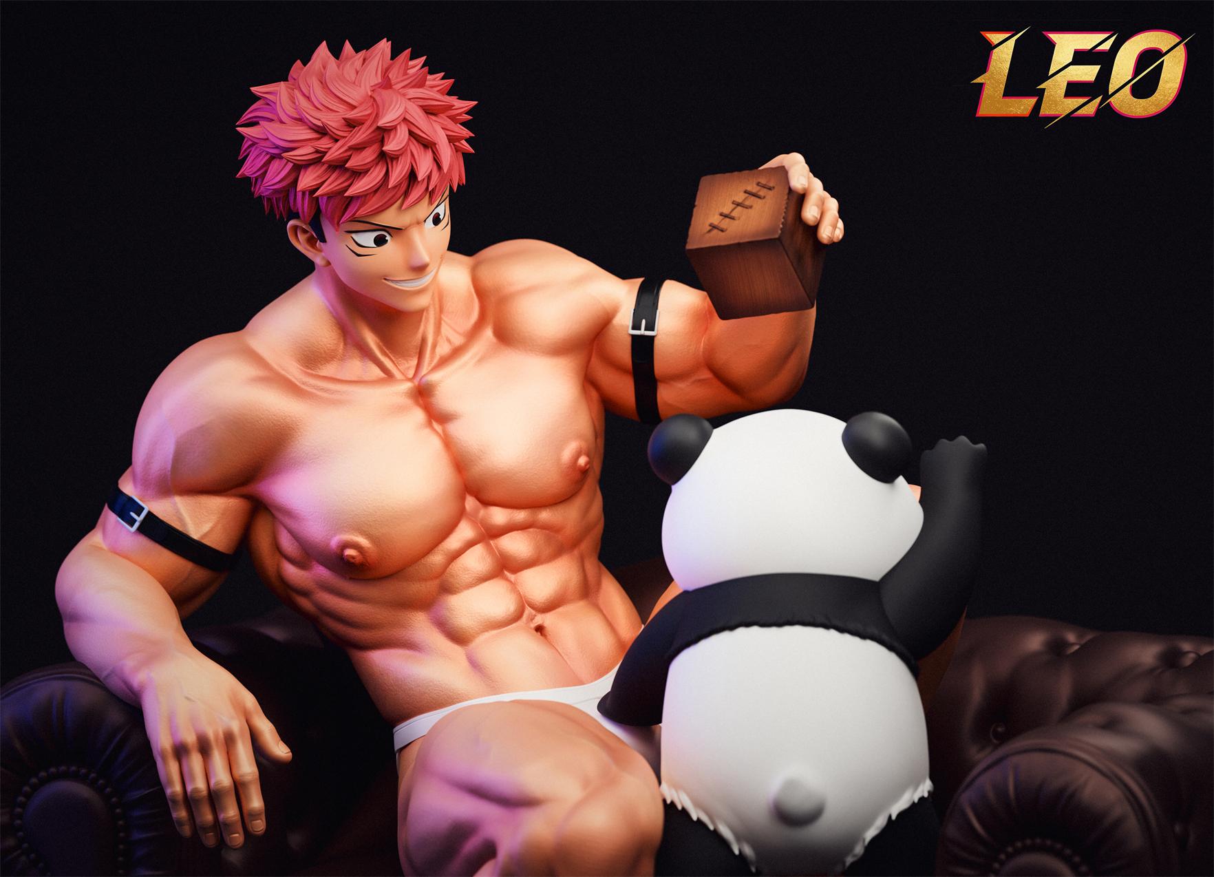 【Pre-sale】1/6 Scale Itadori Yuji and Panda-Jujutsu Kaisen-LEO Studio