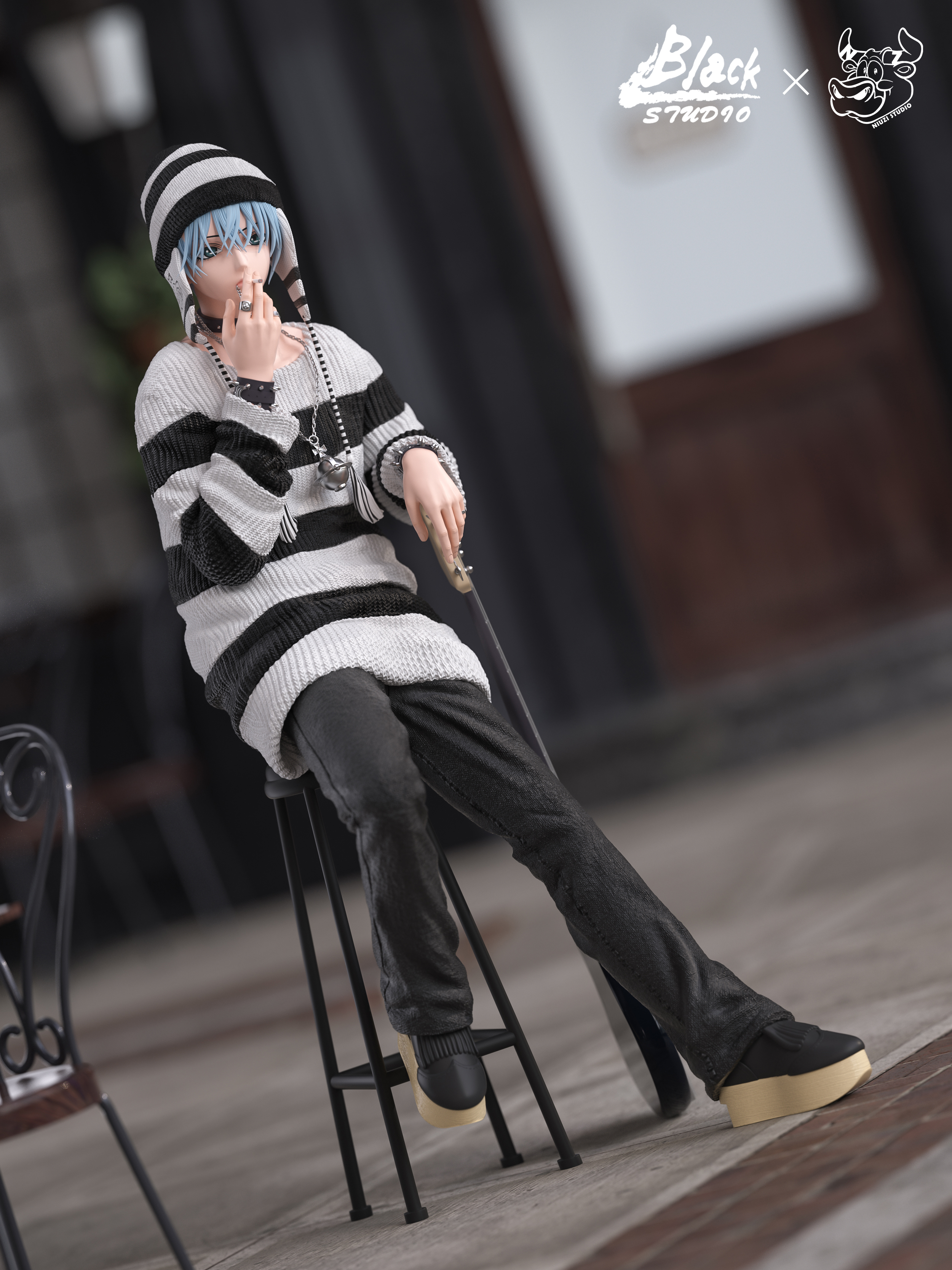 【Pre-sale】1/6 Scale Okazaki Shinichi 3.0-Nana-BLACK and NIUZI Studio
