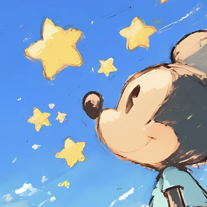 【Pre-sale】Decorative Painting of Star Mickey-XingKong Studio