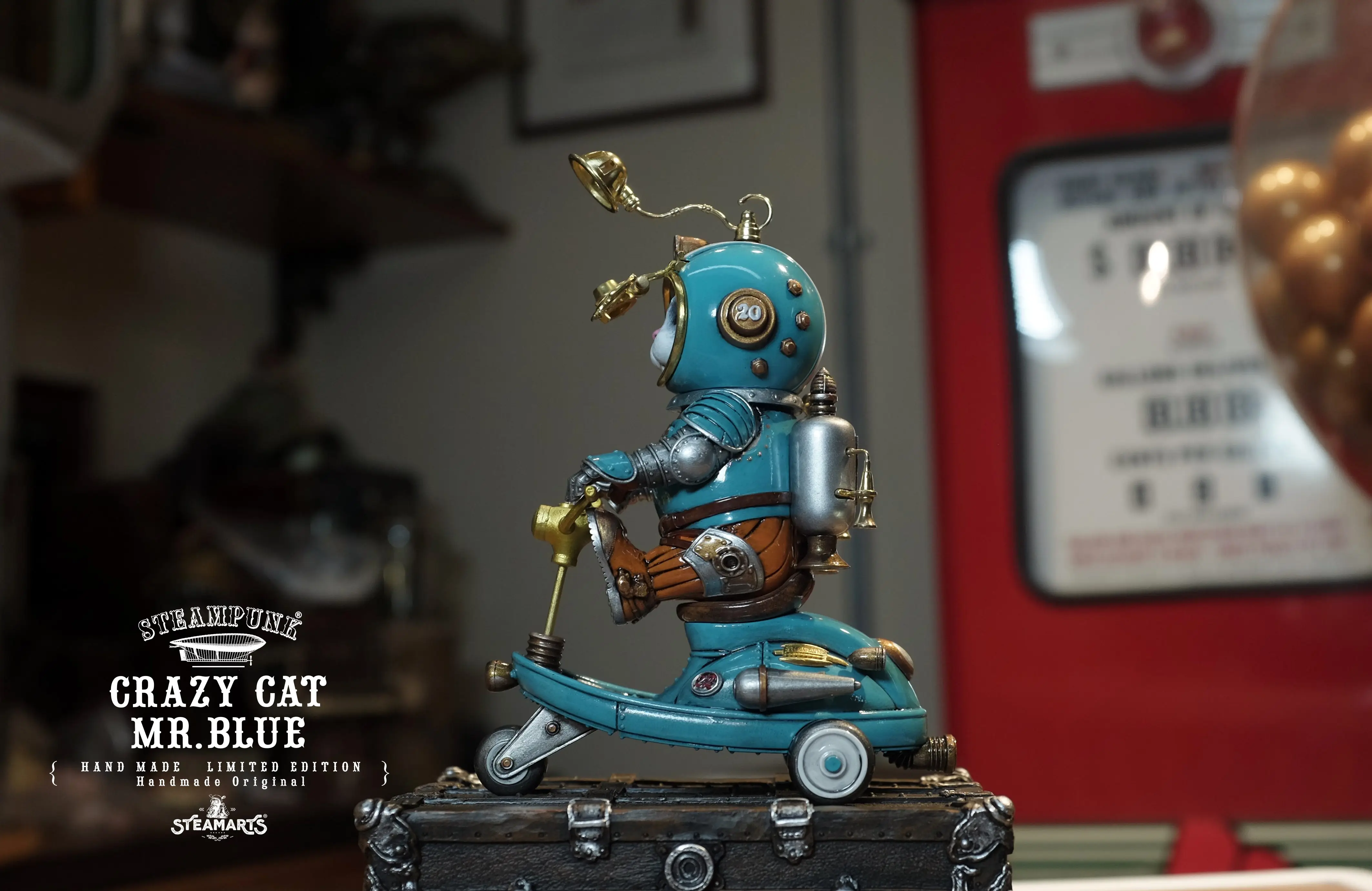 【Pre-sale】Mini Scooter of CRAZY CAT MR.BLUE-STEAMARTS Studio