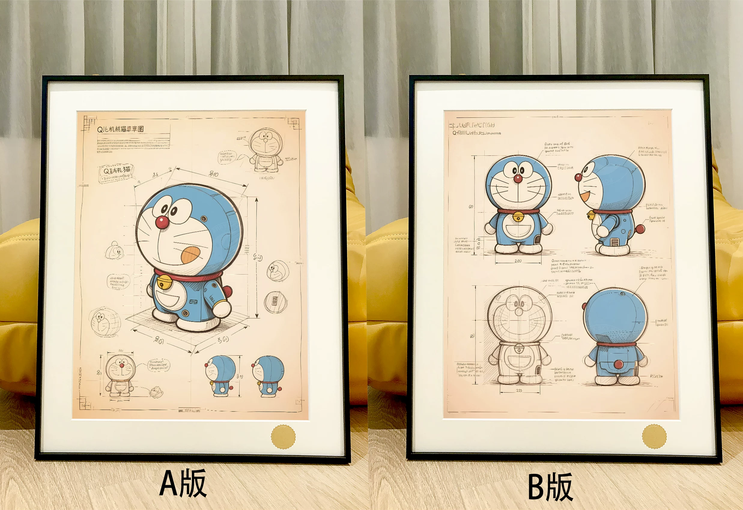 【Pre-sale】Decorative Painting of Design Draft of Doraemon-XingKong Studio