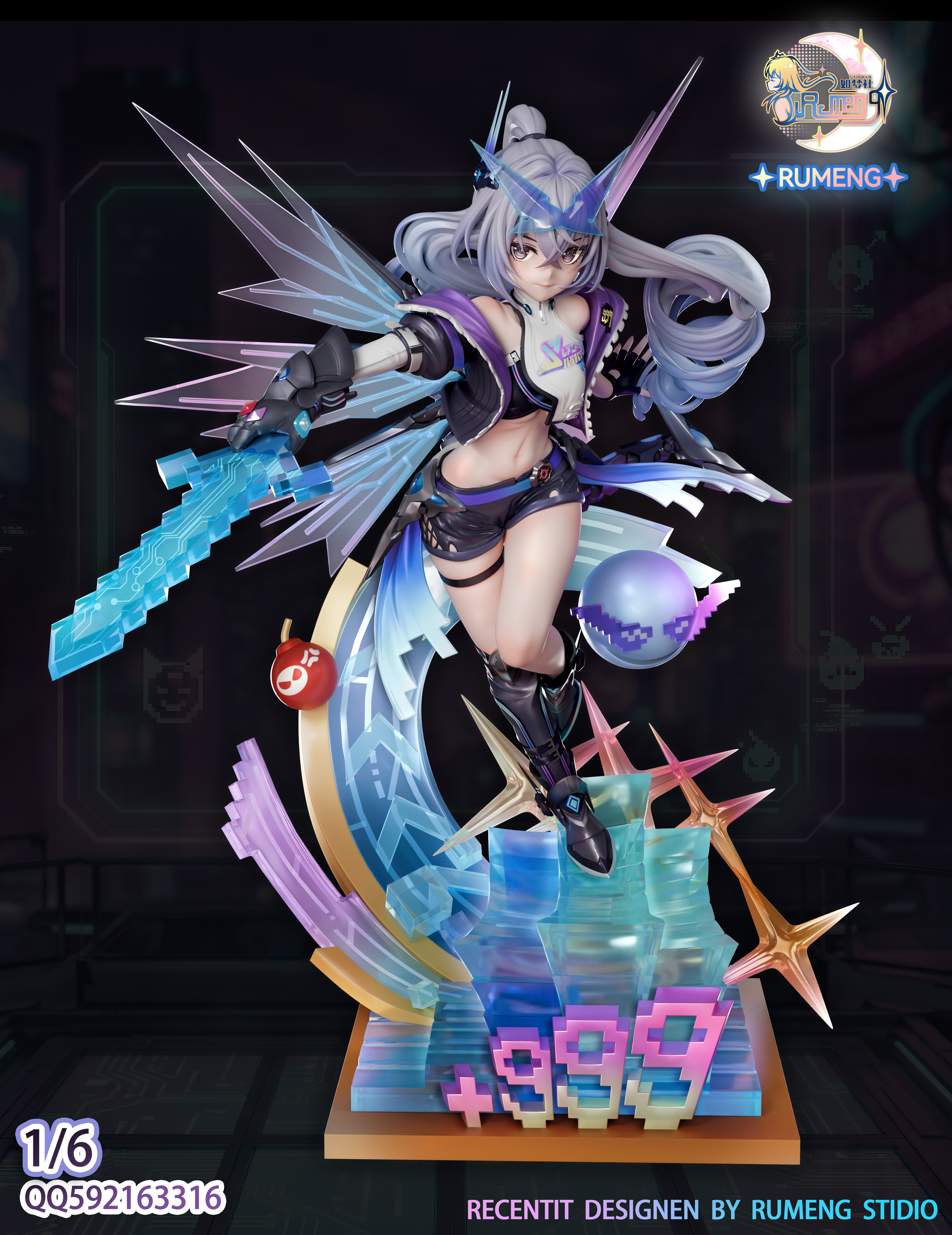 【Pre-sale】1/6 Scale LV.999 Silver Wolf-RuMeng Studio