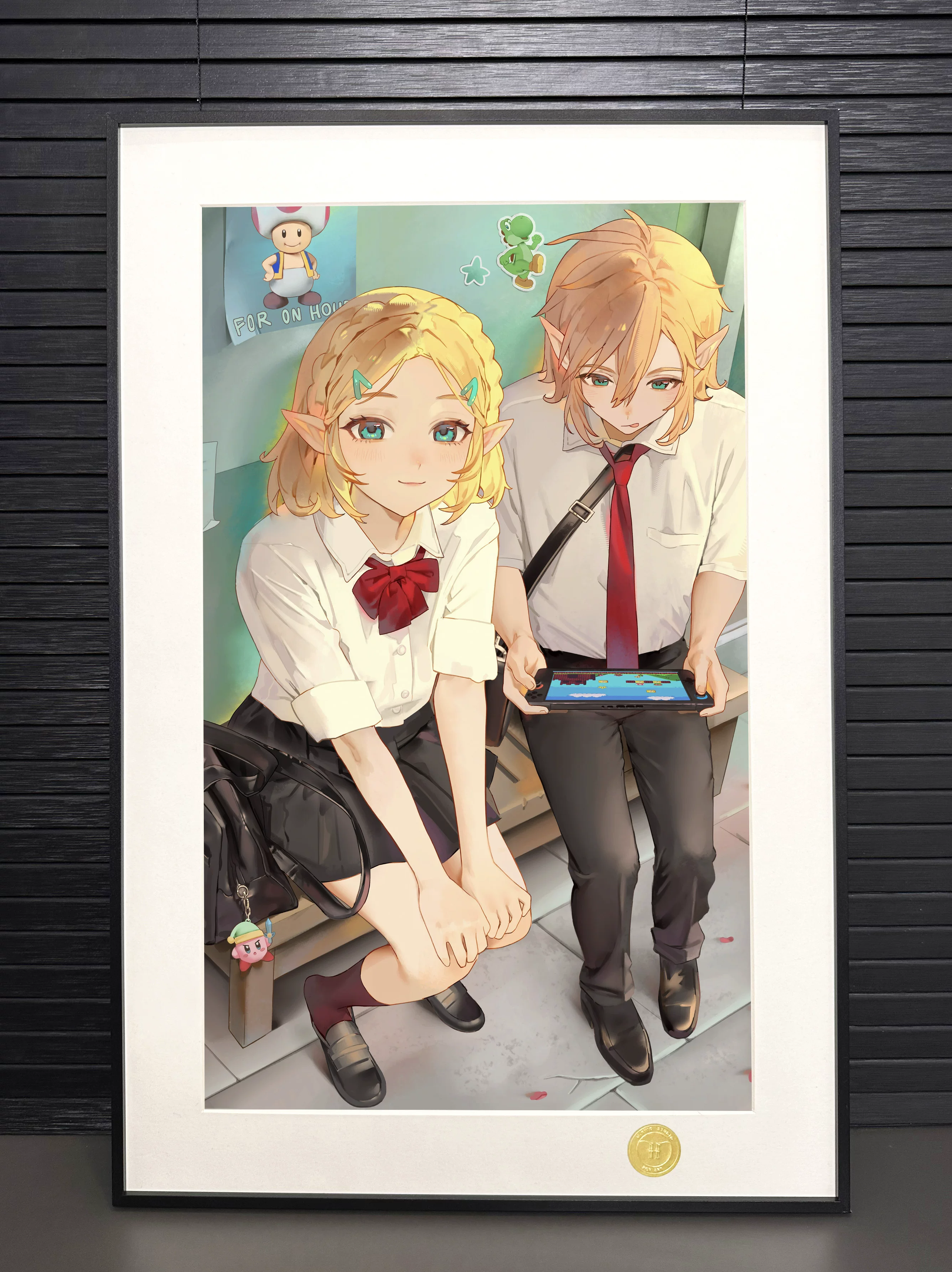 【Pre-sale】Decorative Painting of Zelda and Link-The Legend of Zelda-H2 Studio