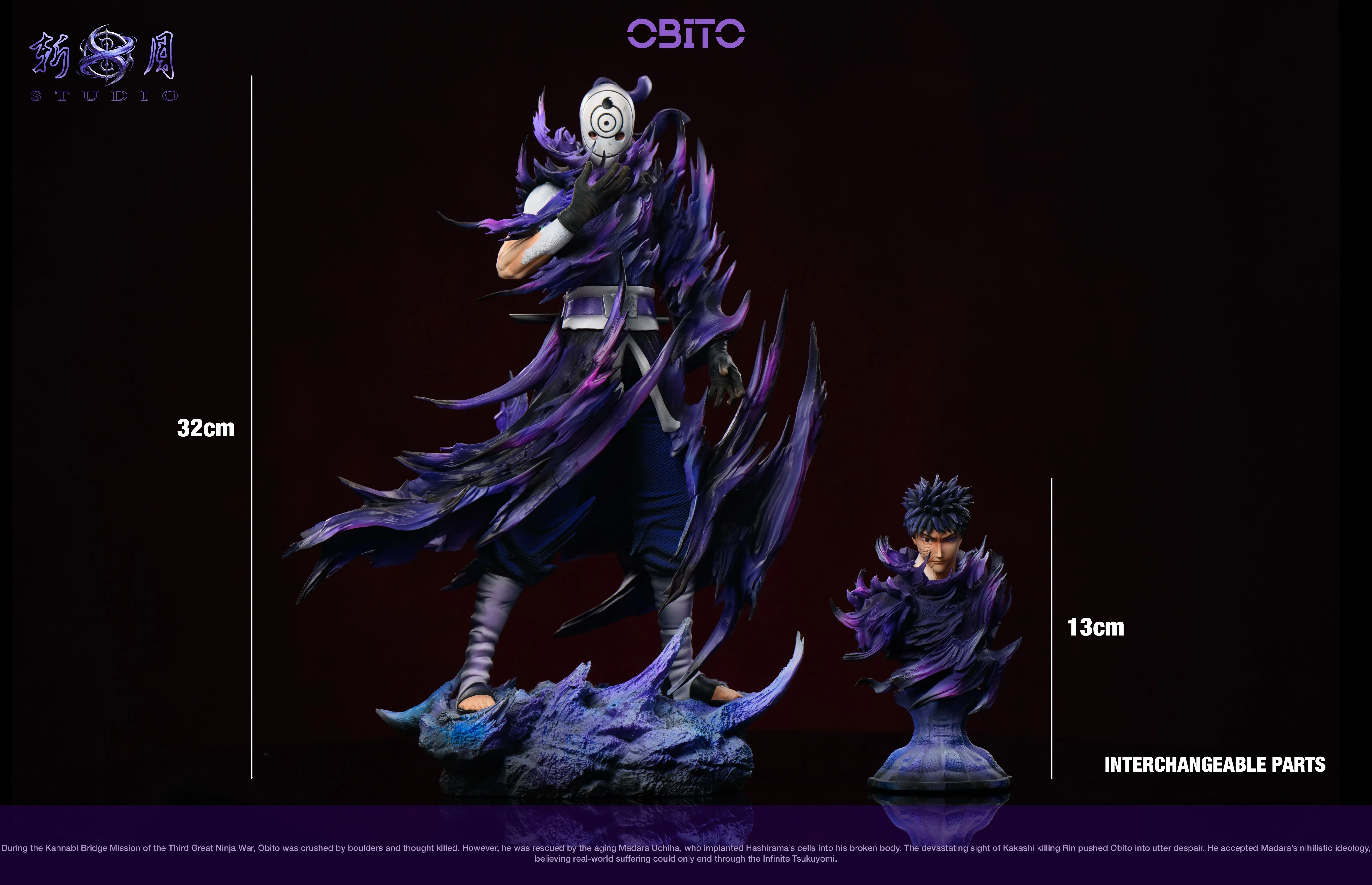 【Pre-sale】1/6 and 1/4 Scale Uchiha Obito-Naruto-ZhanYue Studio