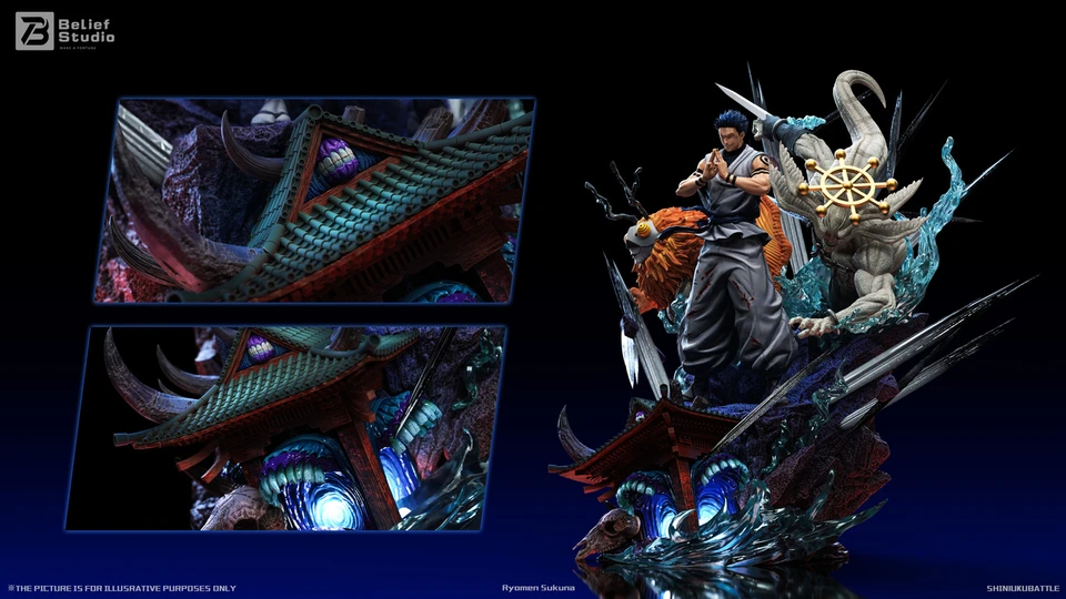 【Pre-sale】1/6 Scale Ryomen Sukuna with LED-Jujutsu Kaisen-Belief Studio
