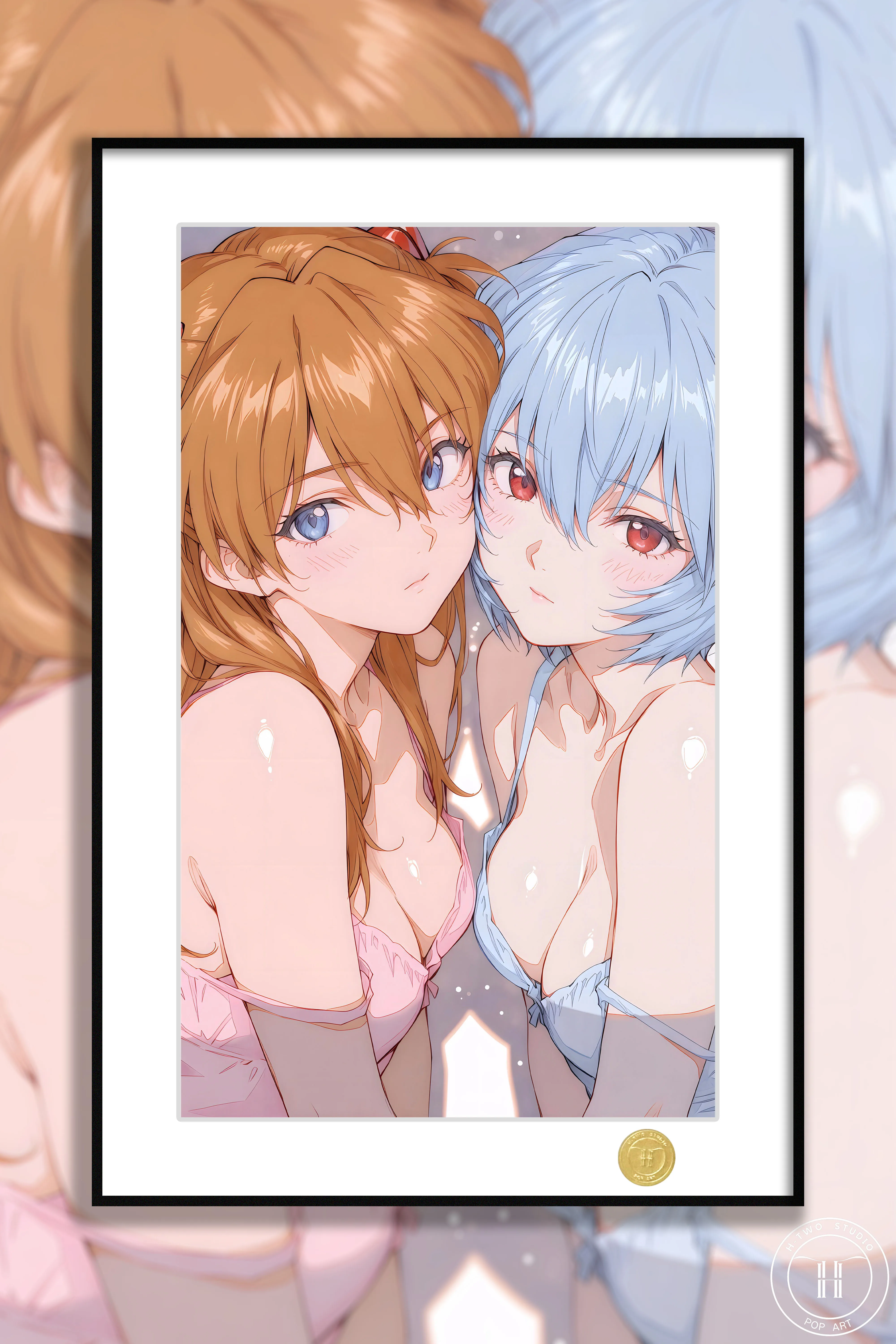 【Pre-sale】Decorative Painting of Asuka Langley Soryu and Ayanami Rei-EVA-H2 Studio