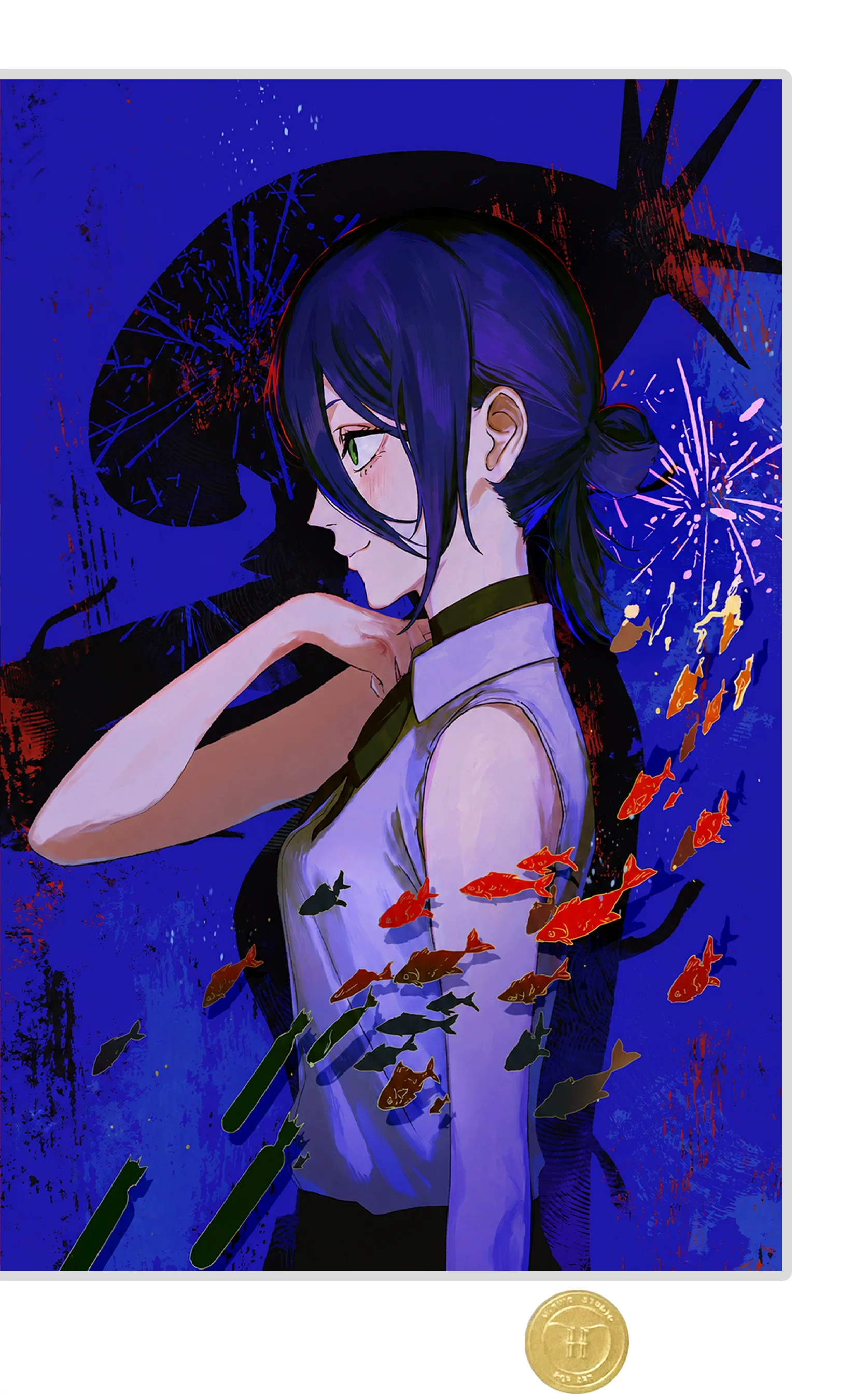 【Pre-sale】Decorative Painting of Reze and Denji-Chainsaw Man-H2 Studio