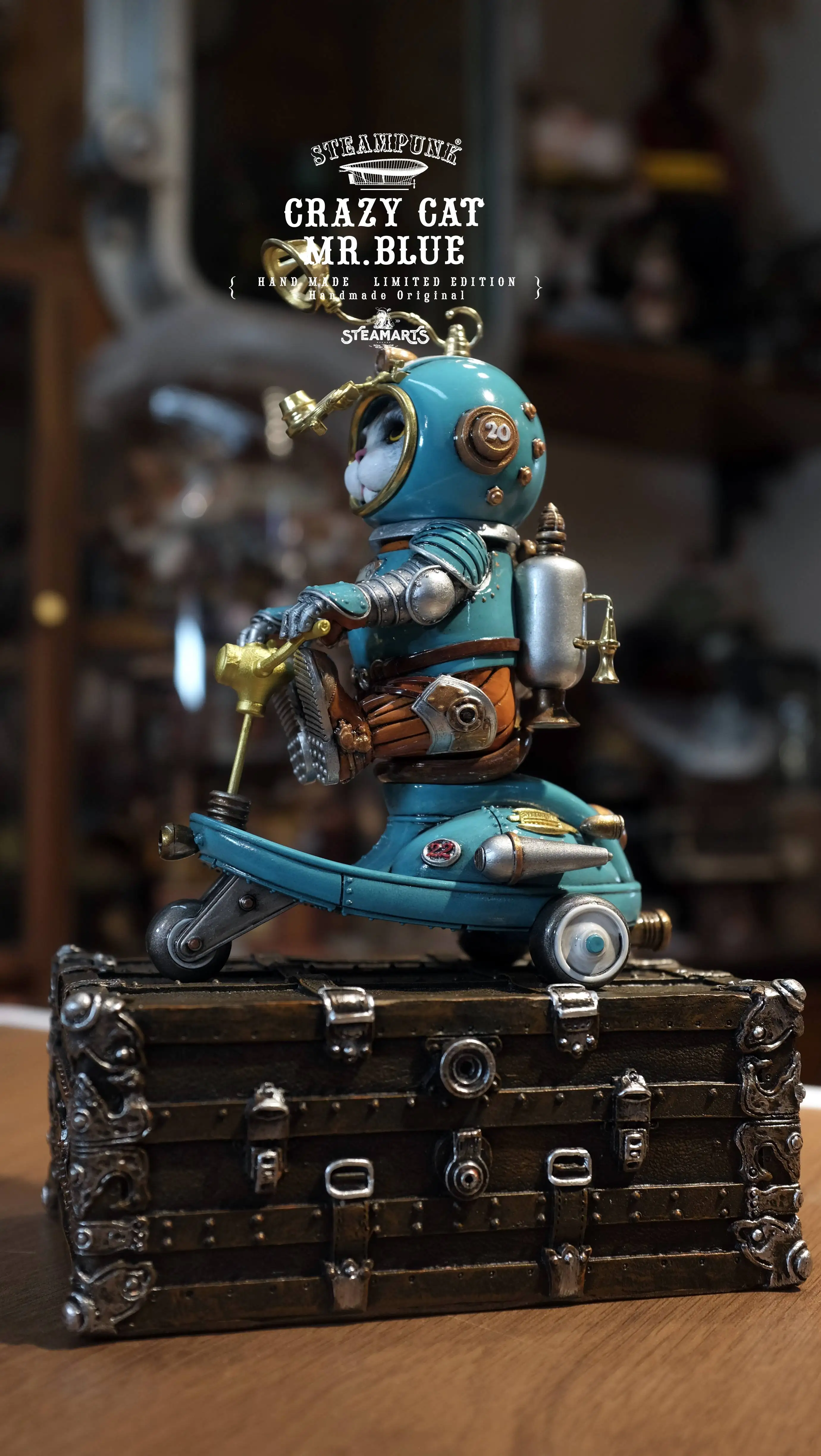 【Pre-sale】Mini Scooter of CRAZY CAT MR.BLUE-STEAMARTS Studio