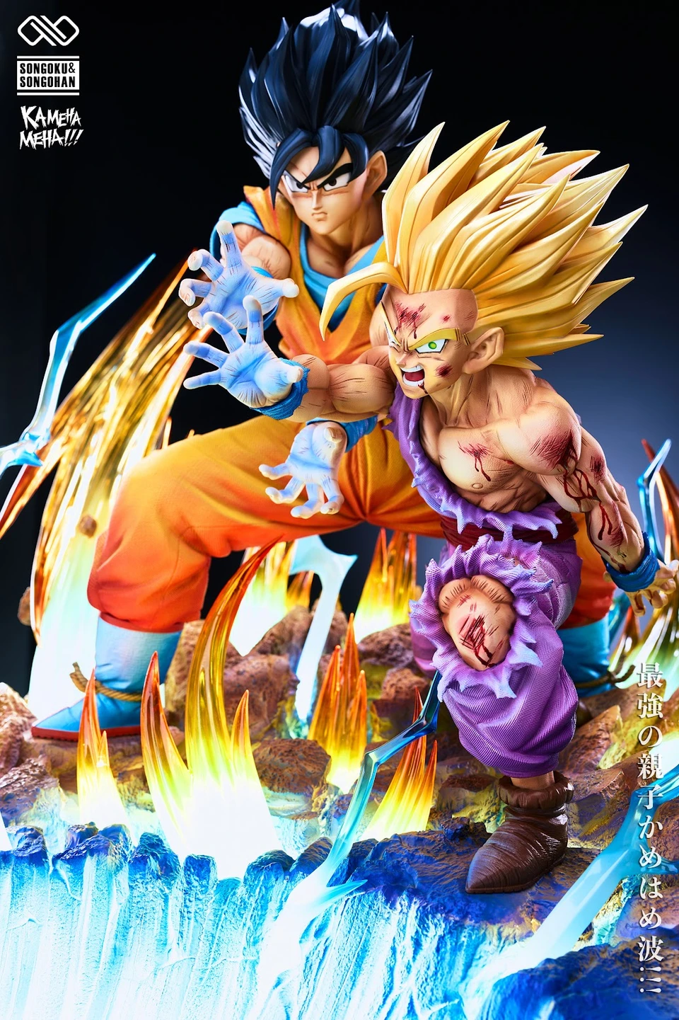 【Pre-sale】1/6 and 1/4 Scale Goku and Gohan with LED-Dragon Ball-Infinity Studio