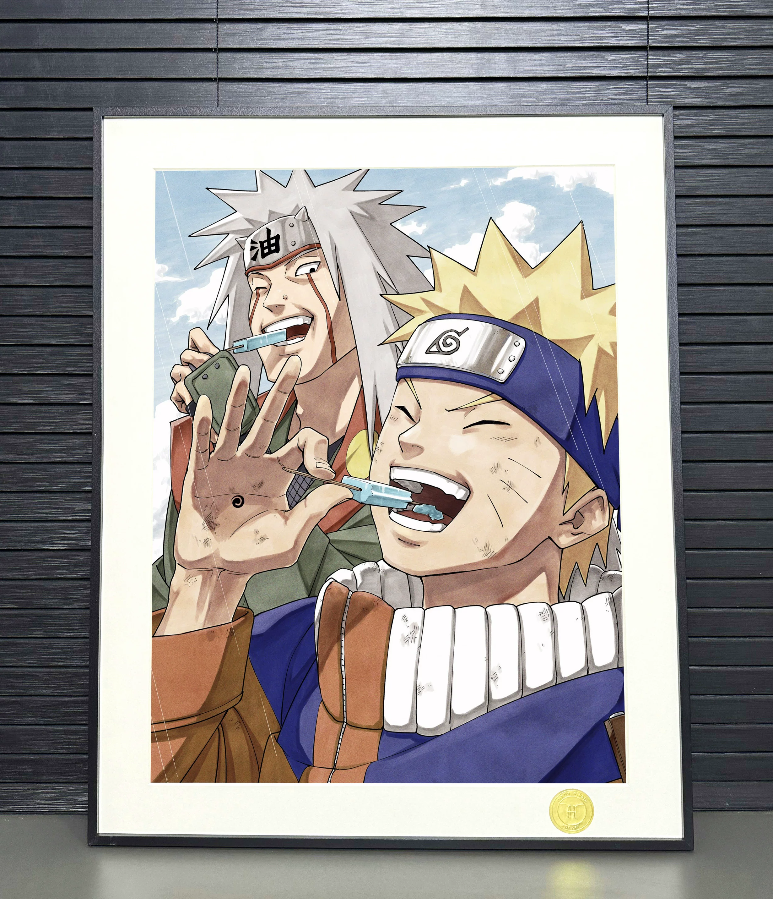 【Pre-sale】Decorative Painting of Jiraiya and Naruto-H2 Studio