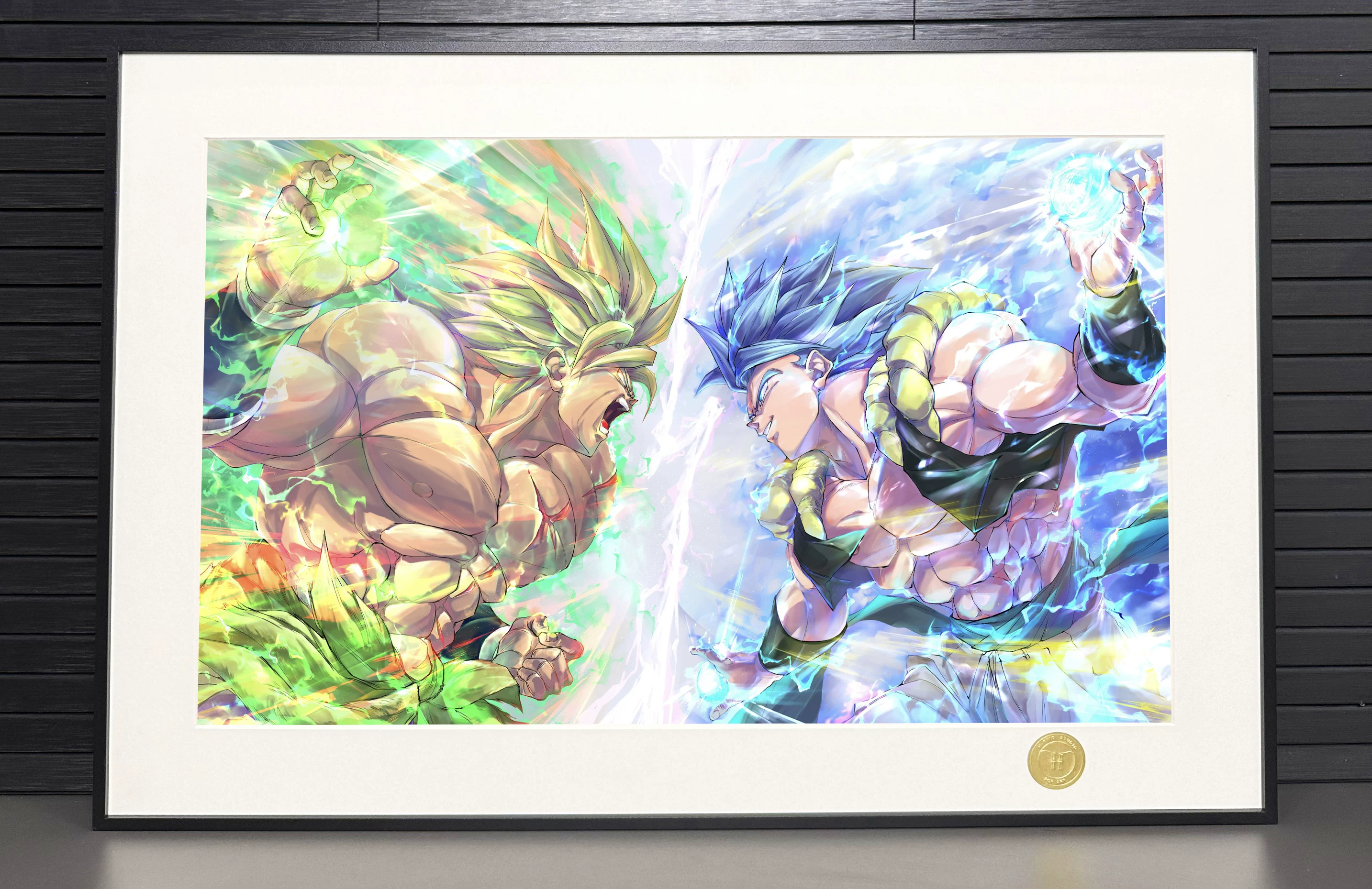 【Pre-sale】Decorative Painting of Broly VS Gogeta-Dragon Ball-H2 Studio