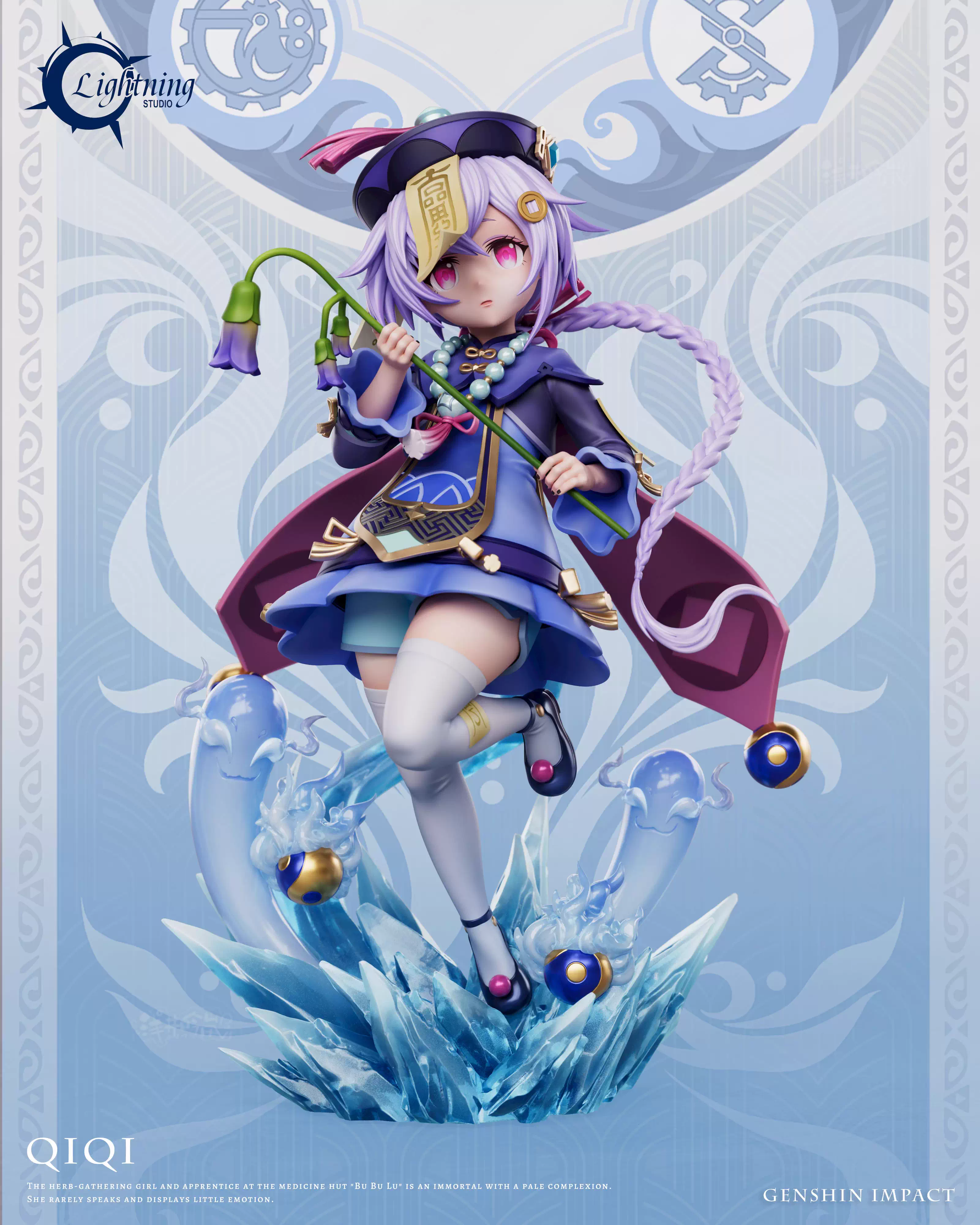 【Pre-sale】1/6 Scale Zombie Girl Qiqi with LED-Lightning Studio