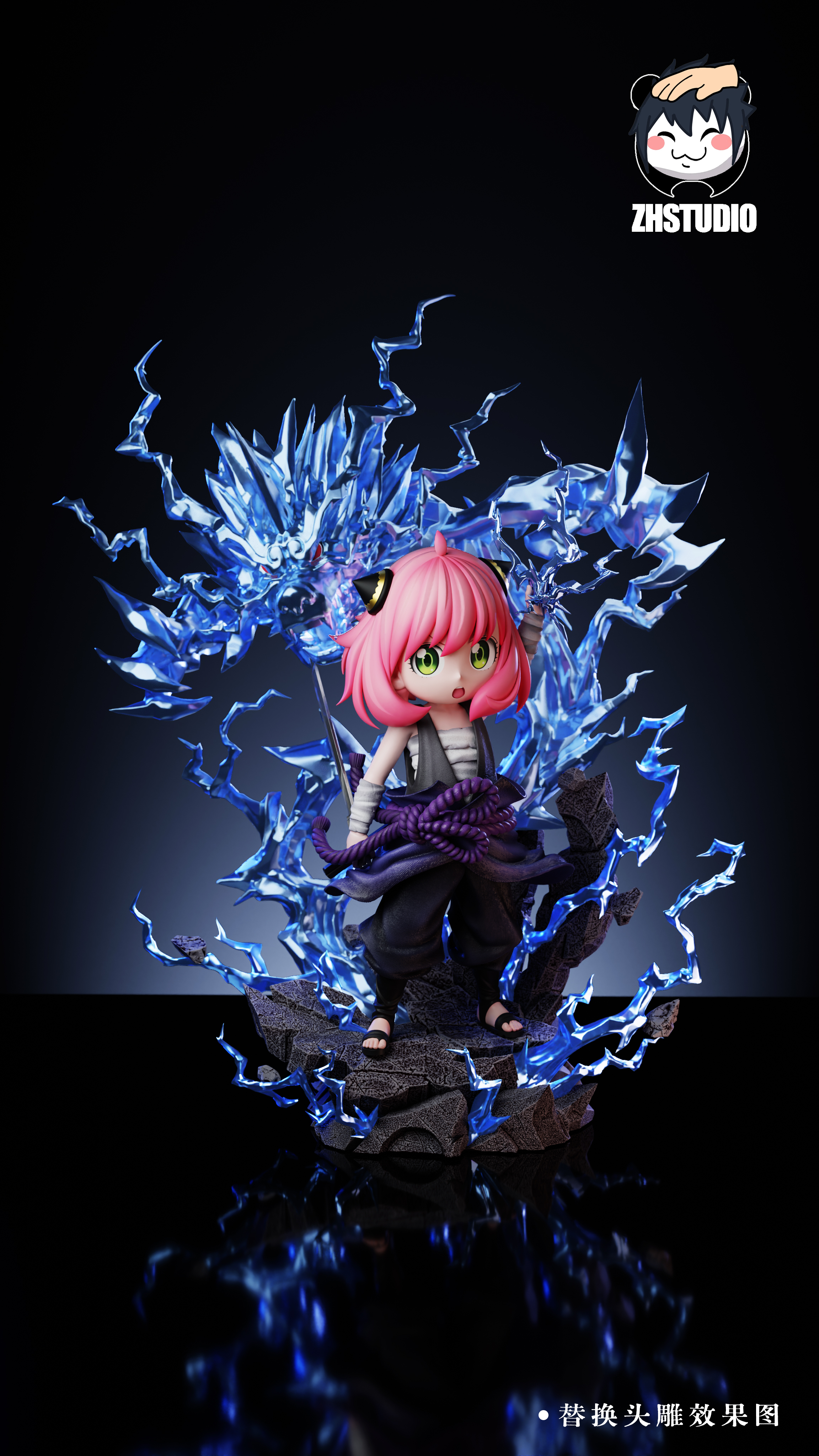 【Pre-sale】Anya cos Sasuke Uchiha with LED-SPY X FAMILY-ZH Studio