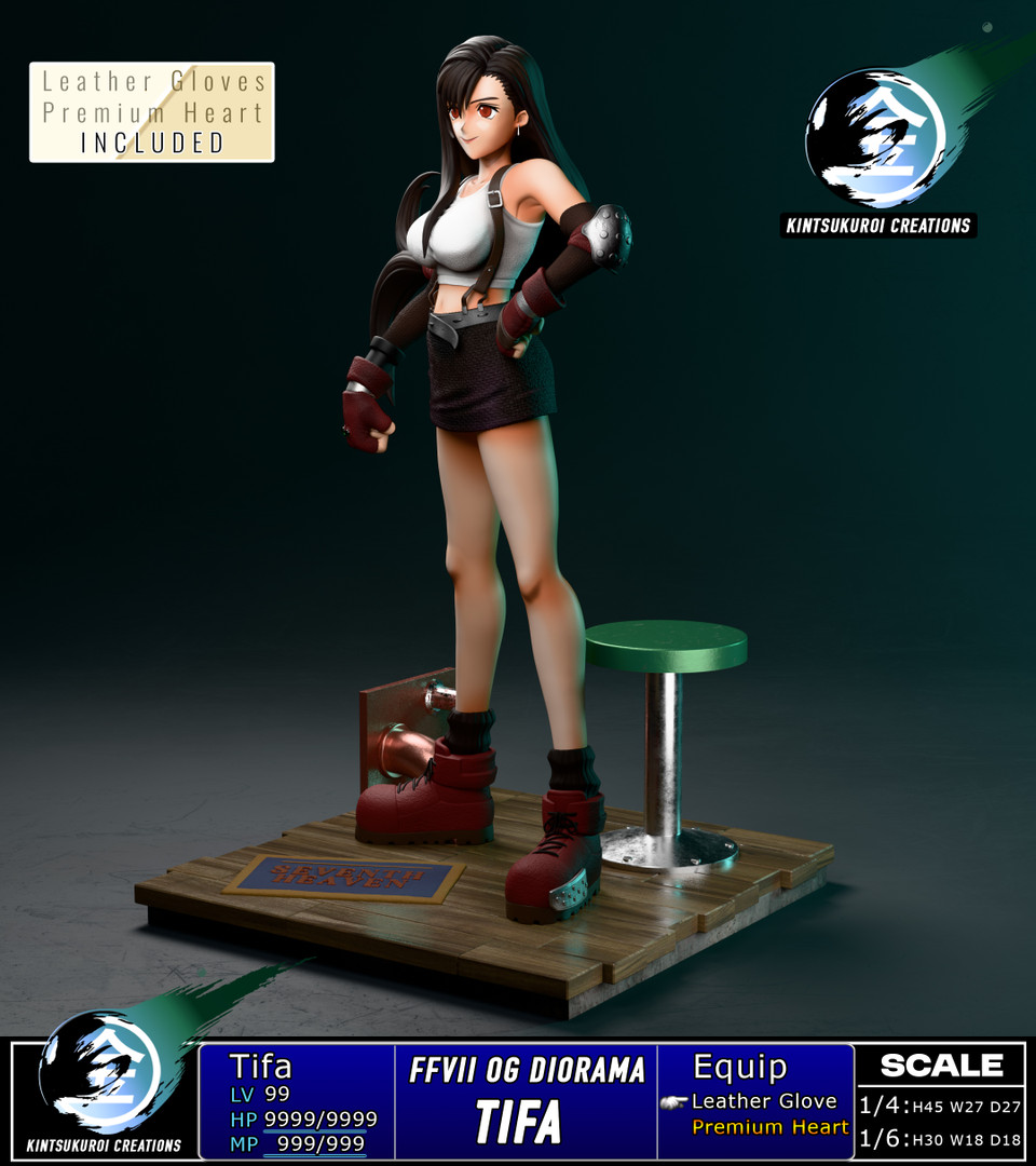 【Pre-sale】1/6 and 1/4 Scale TIFA OG-Final Fantasy-Kintsukuroi Creations Studio
