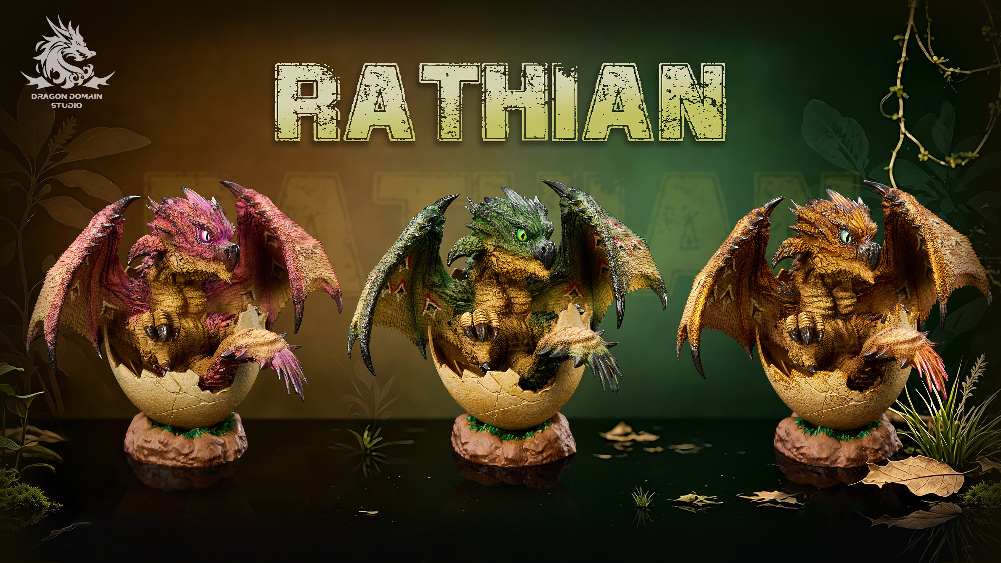 【Pre-sale】Rathalos and Rathian-Monster Hunter-Dragon Realm Studio