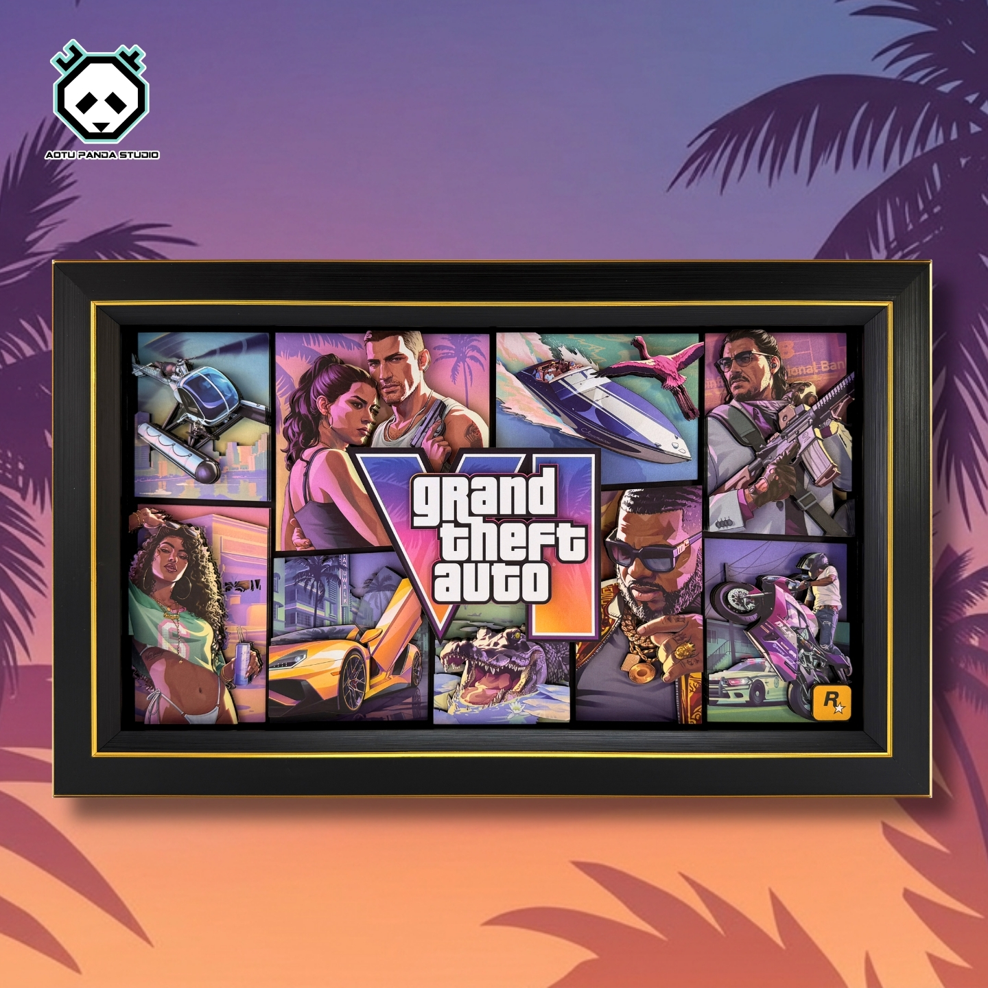【In stock】Decorative Painting of Grand Theft Auto-Aotu Panda Studio