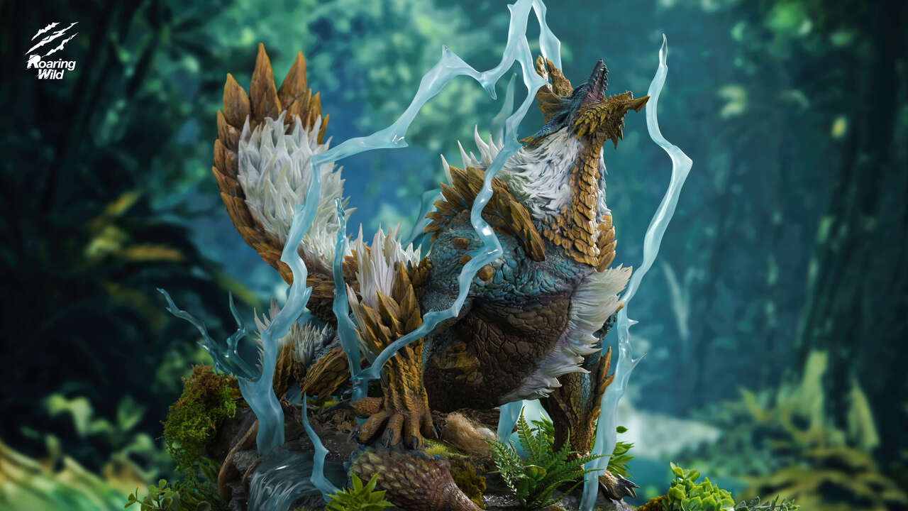 【Pre-sale】Zinogre, Stygian Zinogre and Thunderlord Zinogre with LED-Monster Hunter-Roaring Wild Studio