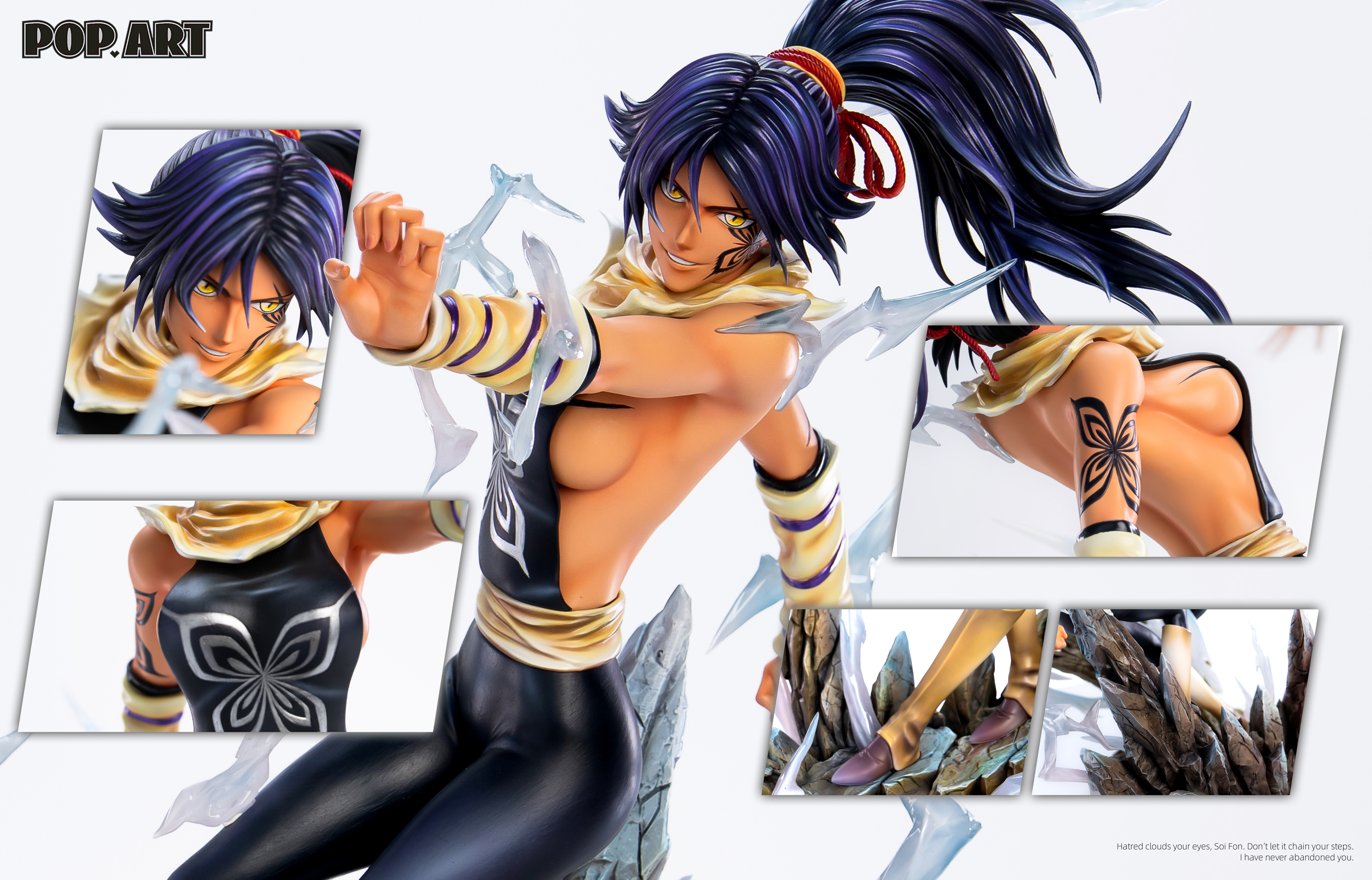 【Pre-sale】1/6 Scale Soi Fon and Shihouin Yoruichi-Bleach-POP.ART Studio