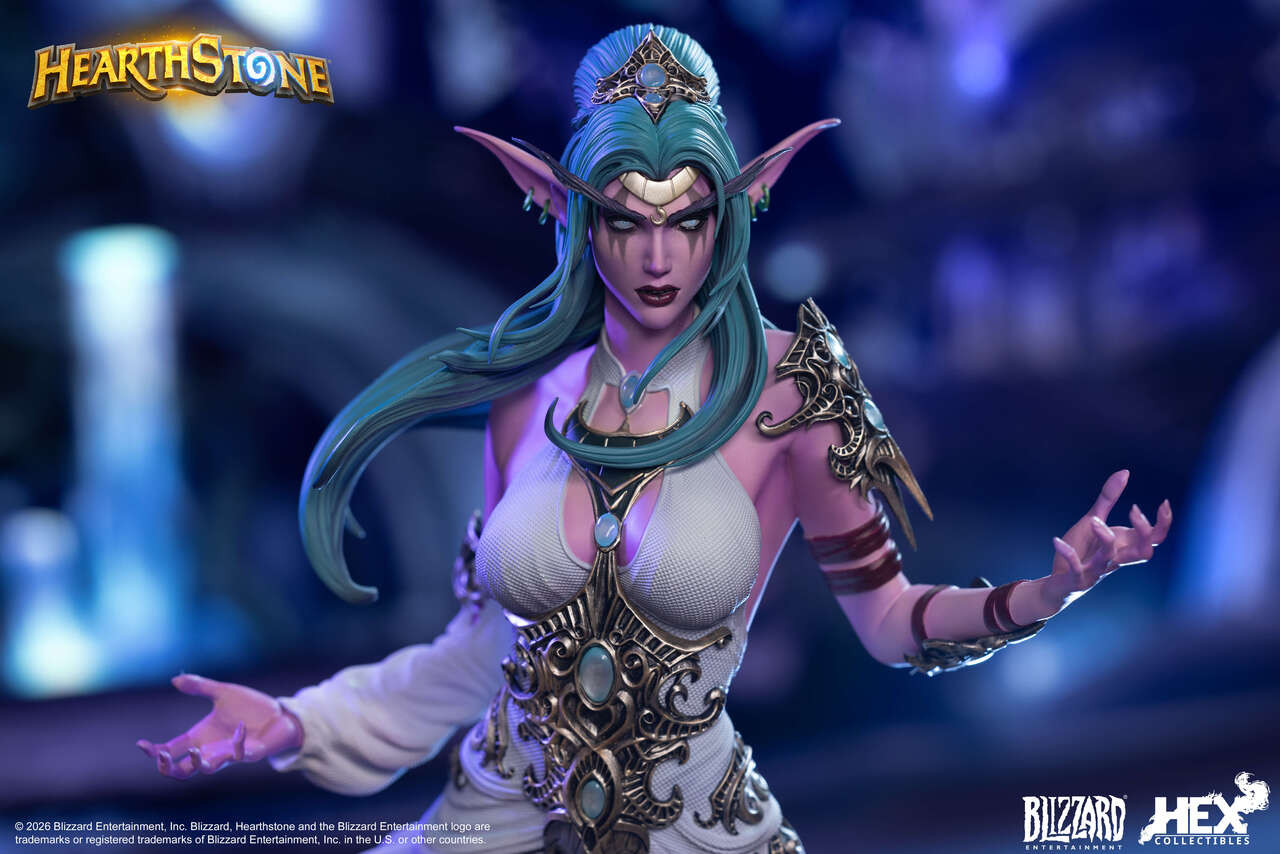 【Pre-sale】1/6 Scale Tyrande Whisperwind with LED Licensed-Hearthstone-HEX Collectibles Studio