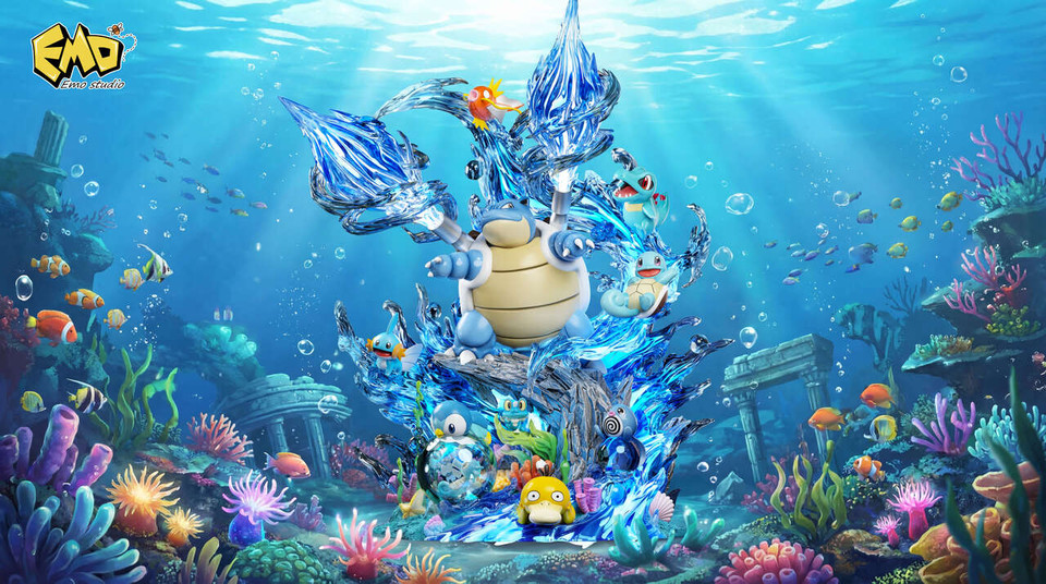 【Pre-sale】Water type Pokemon Group with LED-Pokemon-Emo Studio