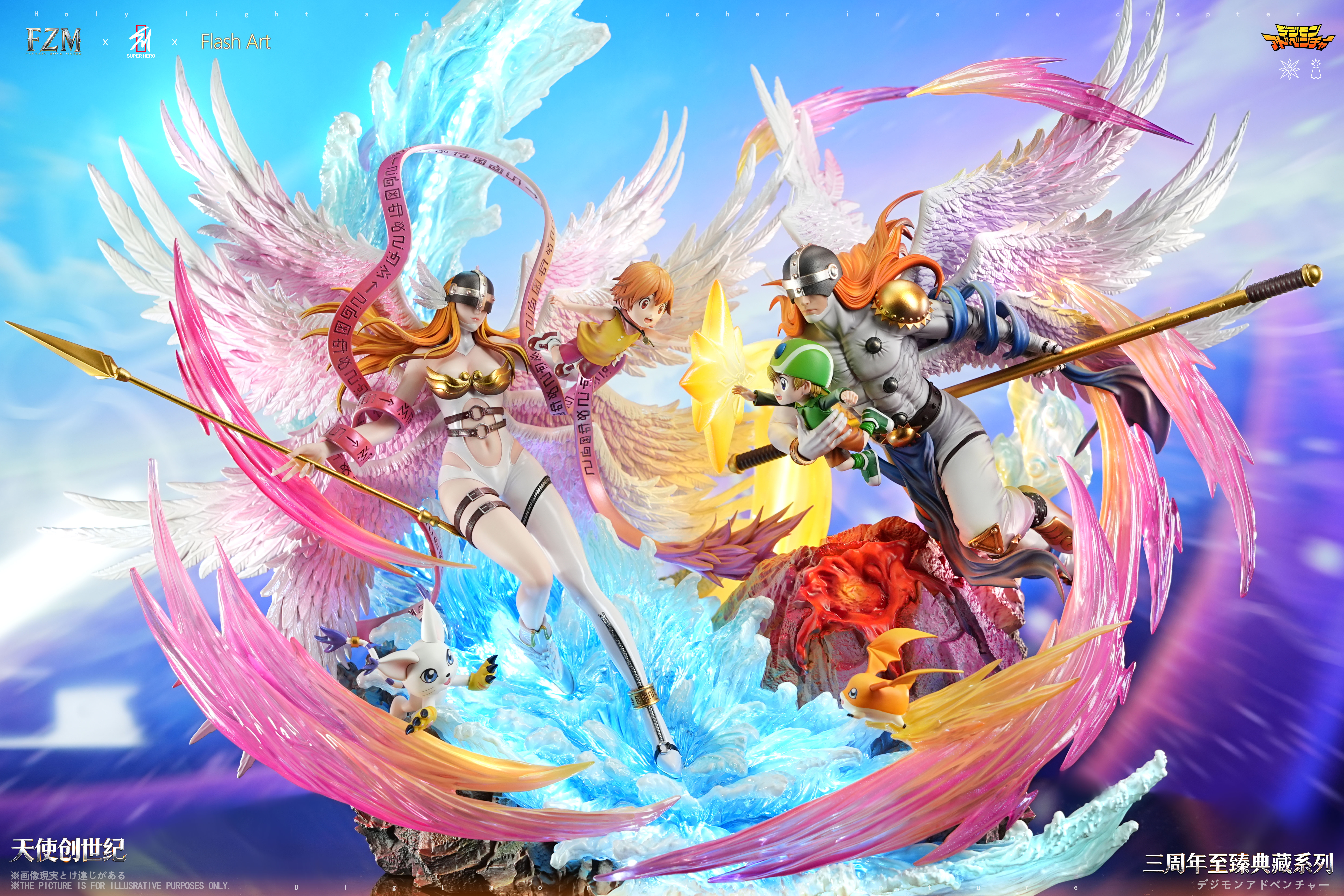 【Pre-sale】Angewomon-Digimon Adventure-SUPER HERO Studio x Flash Art STUDIO x Fantasy Zone Maker