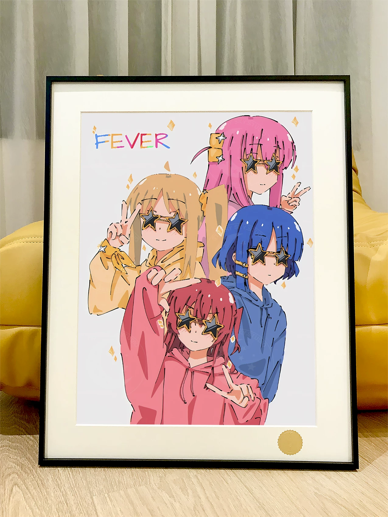 【Pre-sale】Decorative Painting of Fever Four-BOCCHI THE ROCK!-XingKong Studio