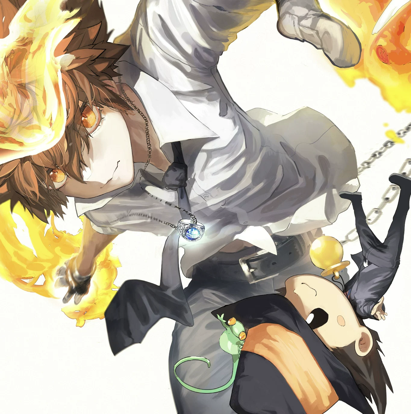 【Pre-sale】Decorative Painting of Sawada Tsunayoshi and Reborn-HITMAN REBORN!-H2 Studio