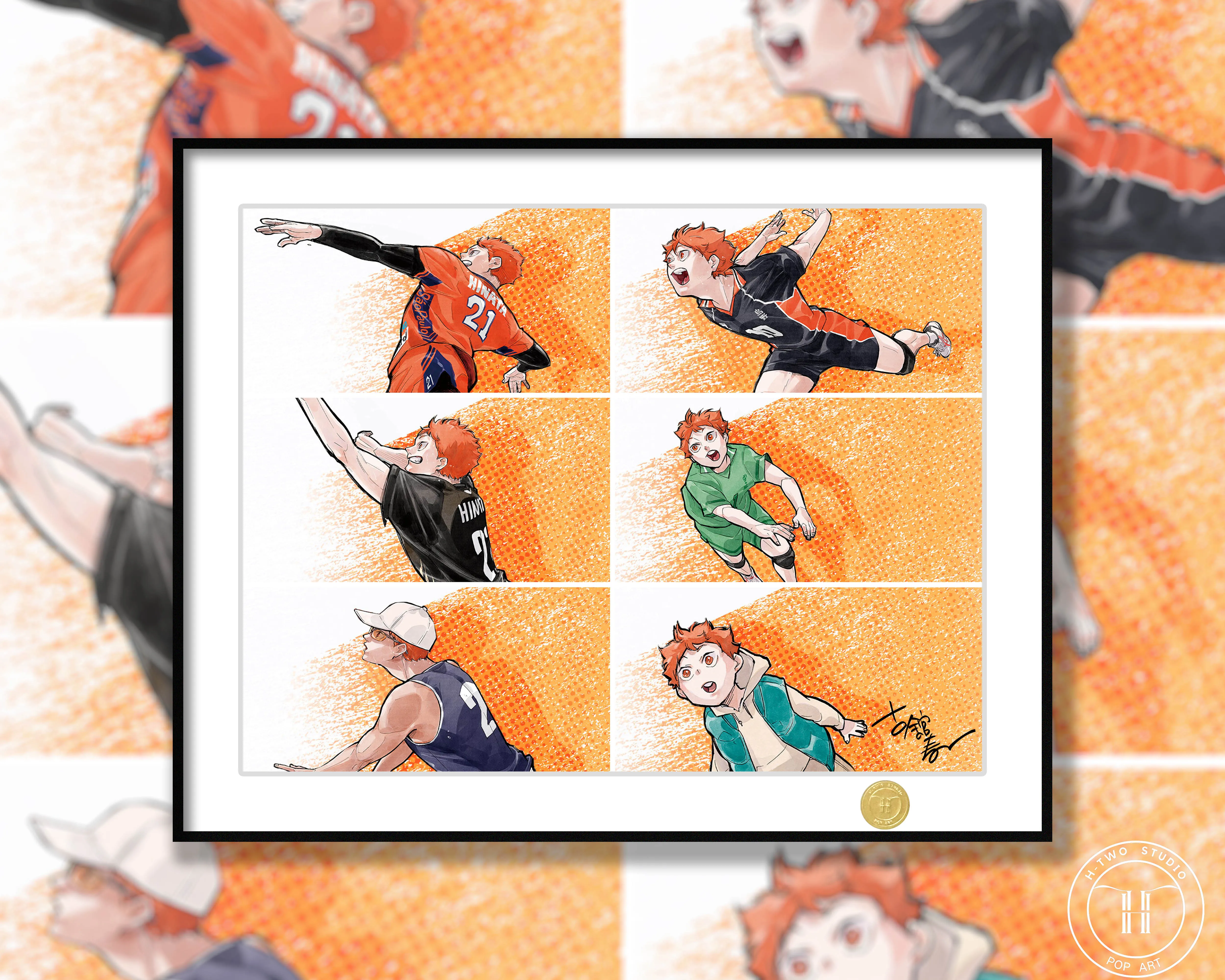【Pre-sale】Decorative Painting of 6 Boys-Haikyuu!!-H2 Studio