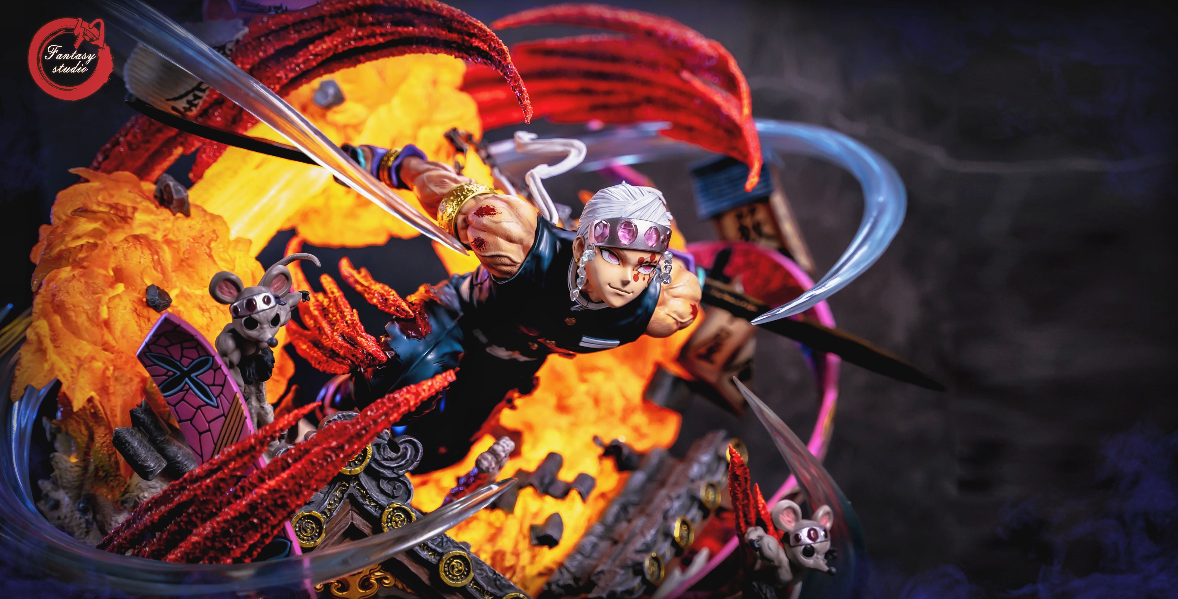 【In stock】1/6 Scale Sound Hashira Tengen Uzui with LED-Fantasy Studio