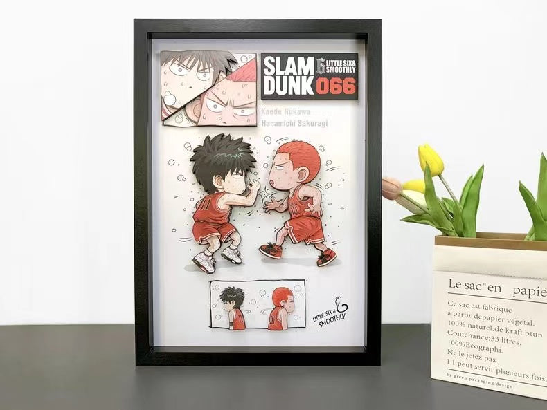 【In stock】Decorative Painting of Kaede Rukawa & Hanamichi Sakuragi-Slam Dunk-momo Studio