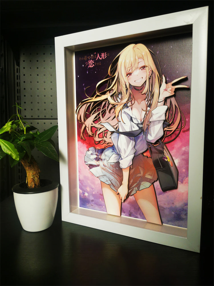 【In stock】A3 Size Marin Kitagawa 3D Decorative Painting-My Dress-Up Darling Statue-Raven Studio