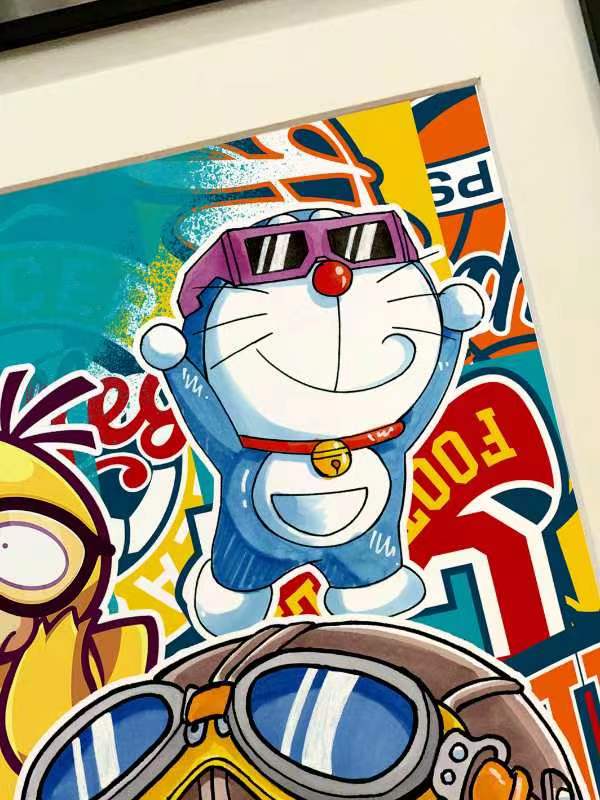 【Pre-sale】Arale & Shinnosuke & Doraemon & Psyduck Decoration Painting-Dr. Slump- Xingkong Studio