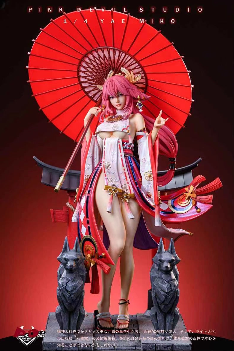 【Pre-sale】1/4 Scale Yae Miko-Genshin Impact-Pink Devil Studio