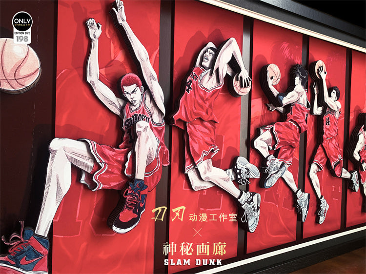 【Pre-sale】3D Five Tigers of Shohoku Decoration Painting-SLAM DUNK-DaoRen Studio