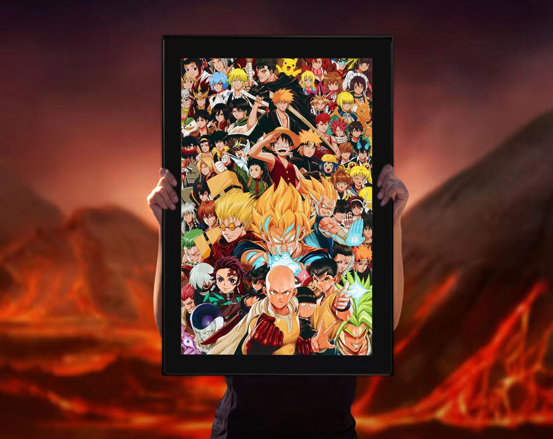 【Pre-sale】Main Characters of Japanese Anime Decoration Painting-Mystical Art Studio