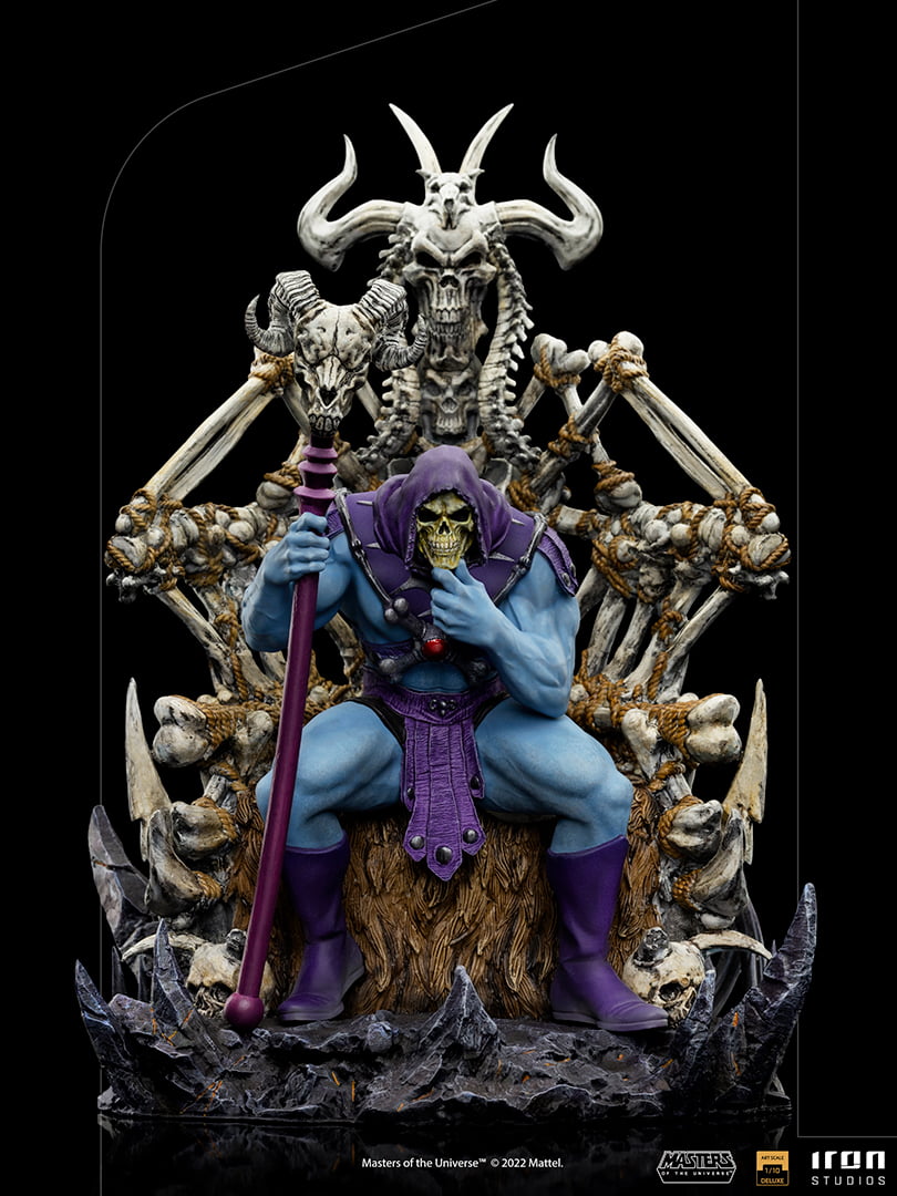 【Pre-sale】1/10 Scale Deluxe Version Skeletor- Man & Masters Of The Universe-Iron-Studio