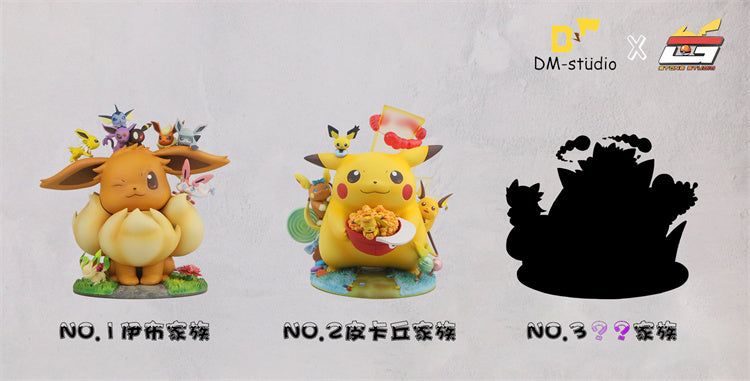 【Pre-sale】Small & Big Scale Pikachu Family-Pokemon-DM Studio