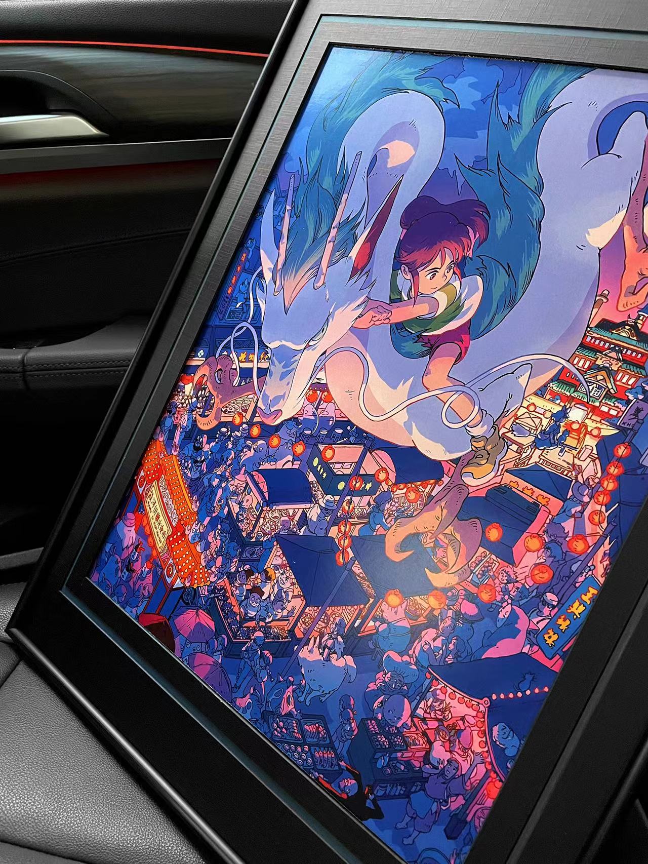 【In stock】Spirited Away framed Poster- studio Ghibli